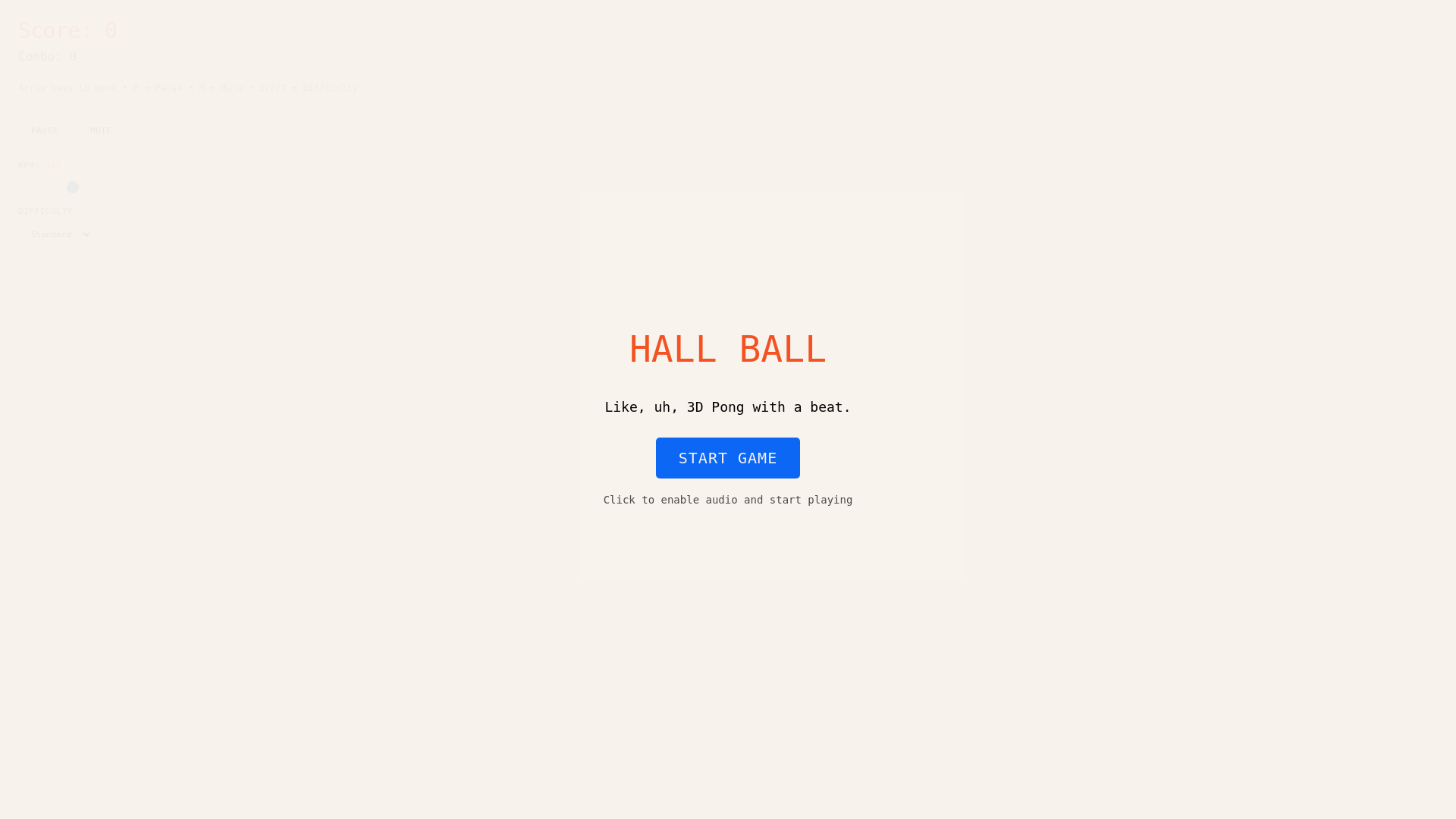 website screenshot of https://hall-ball.pages.dev/