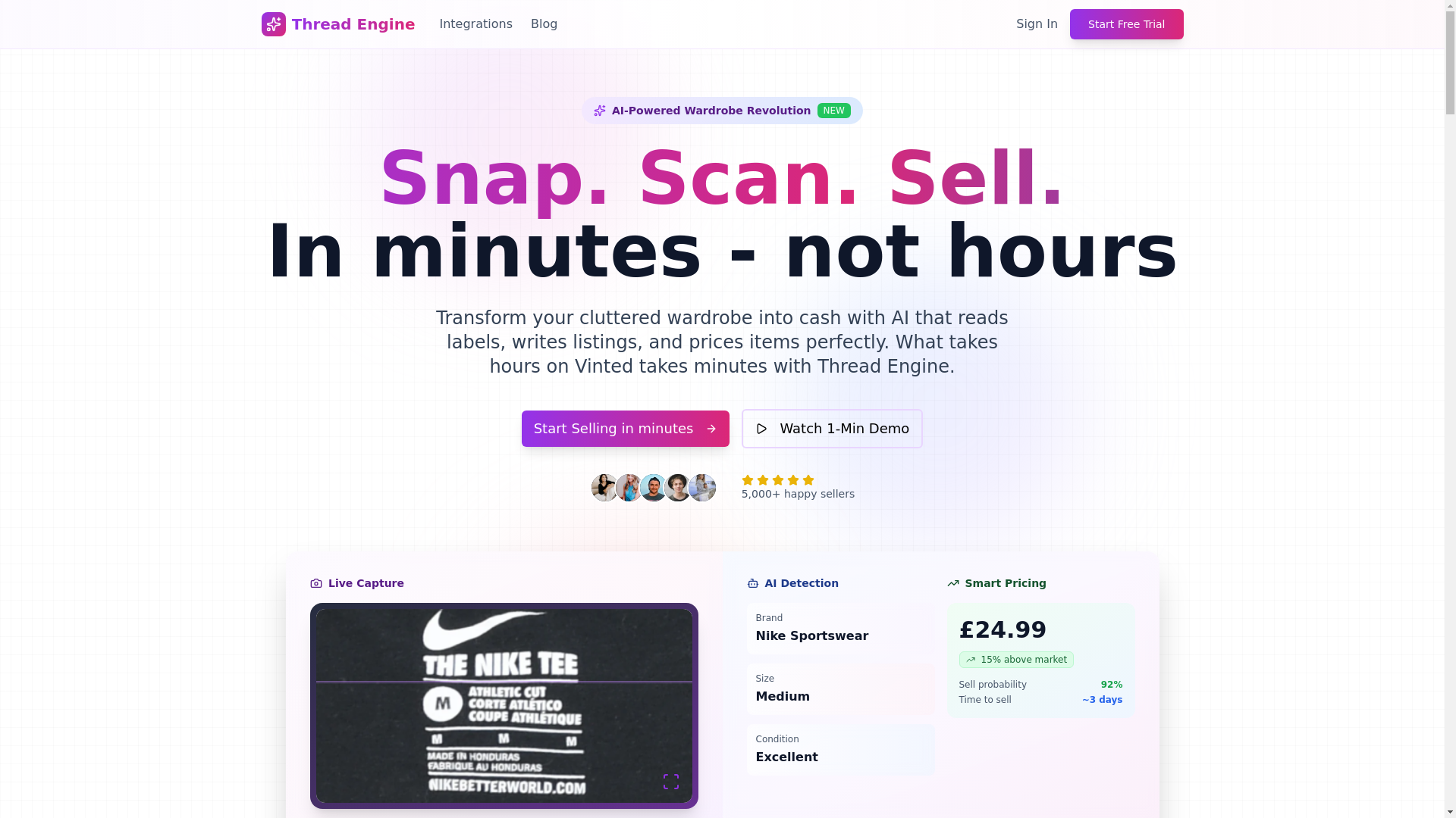 website screenshot of https://thread-engine.pages.dev/