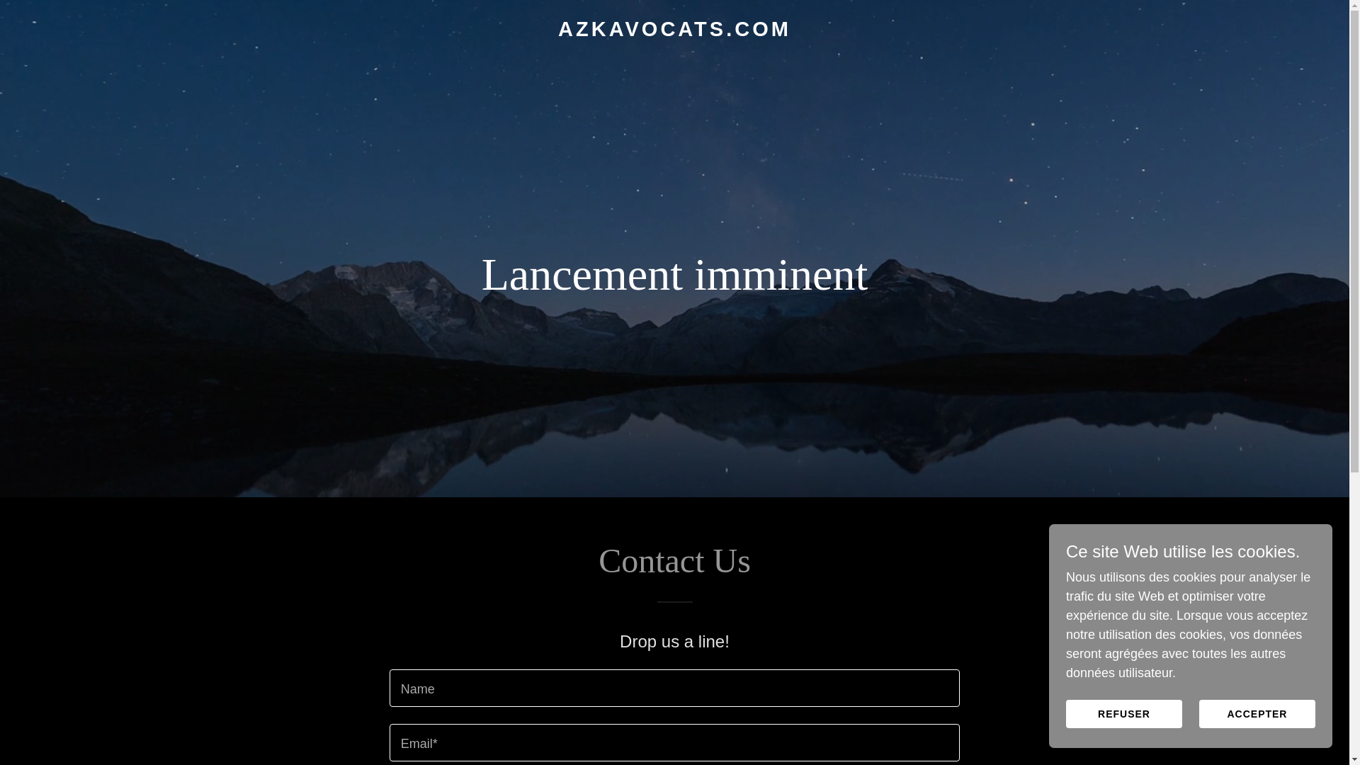 website screenshot of https://azkavocats.com/