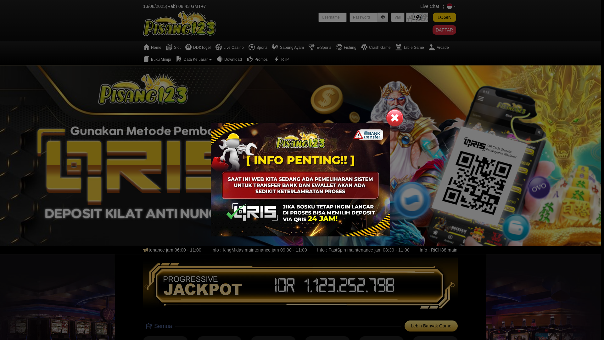 website screenshot of https://pisangkongchio.com/