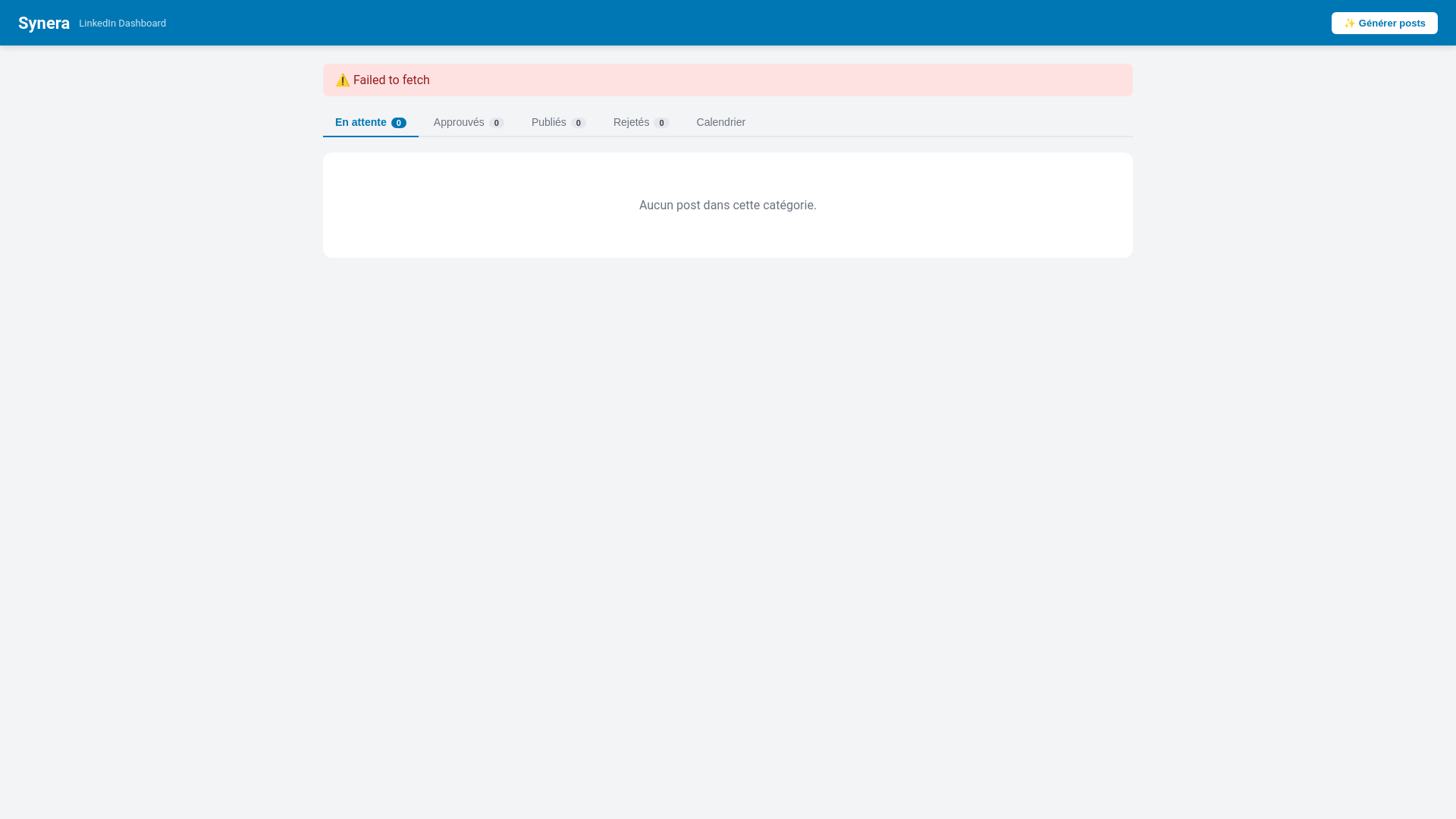 website screenshot of https://synera-linkedin-dashboard.pages.dev/