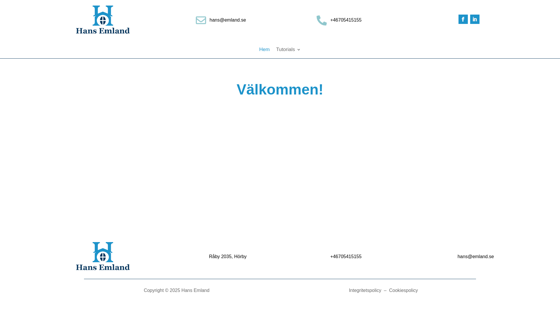 website screenshot of https://emland.nu/