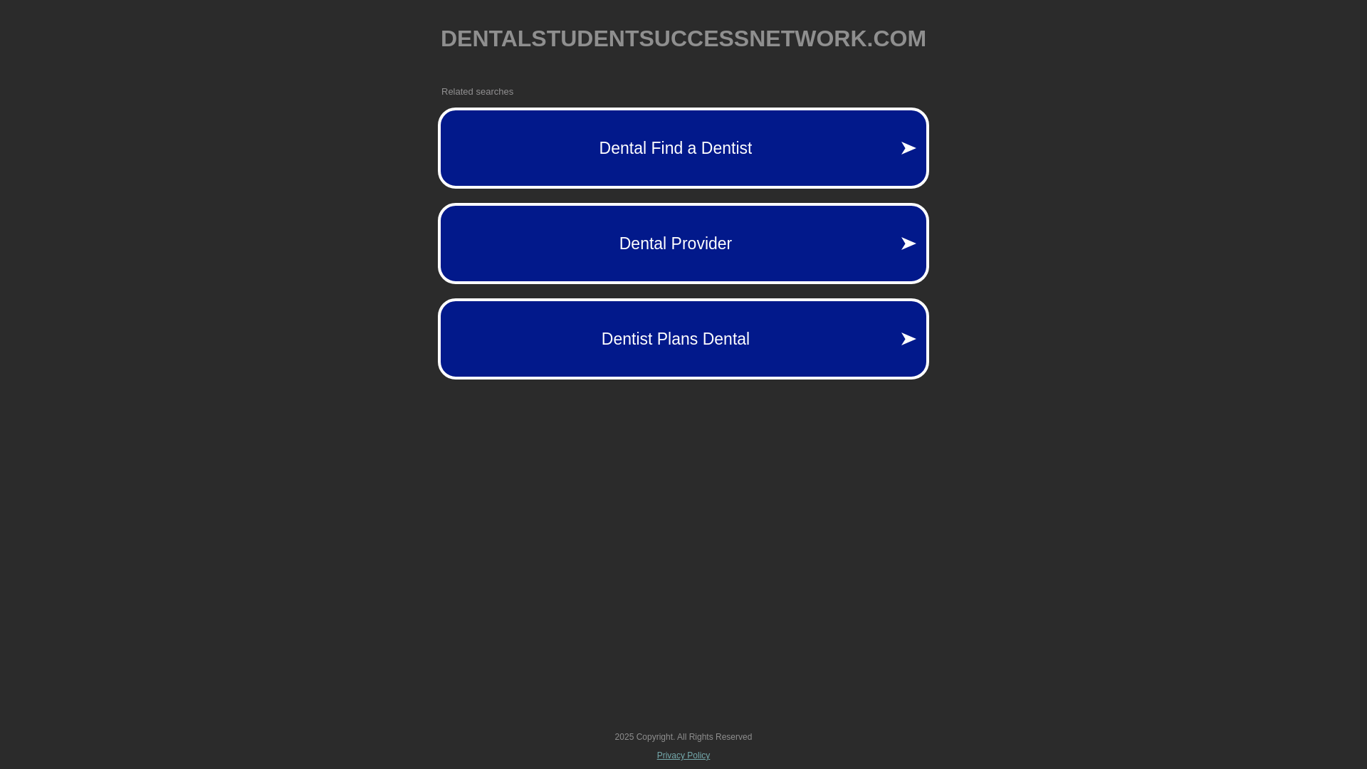 website screenshot of https://dentalstudentsuccessnetwork.com/