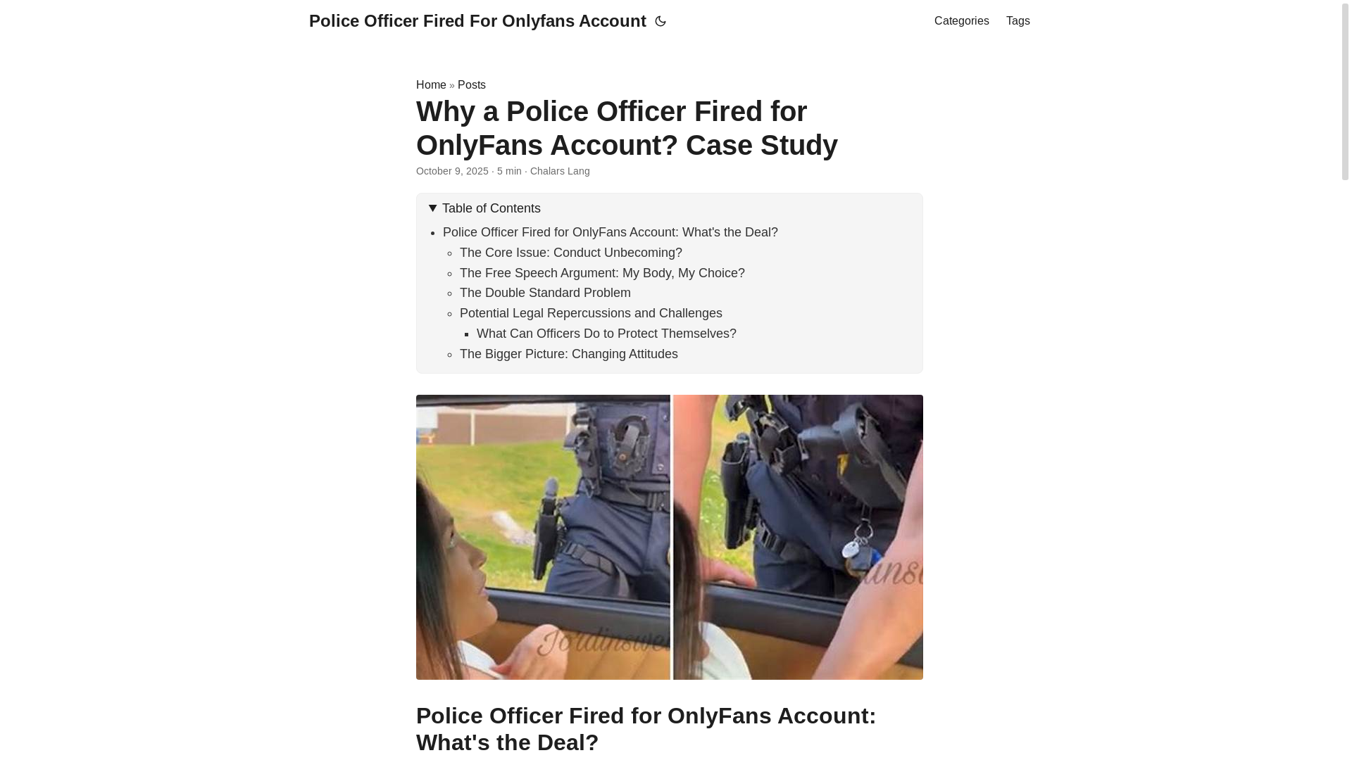 website screenshot of https://police-officer-fired-for-onlyfans-account.pages.dev/