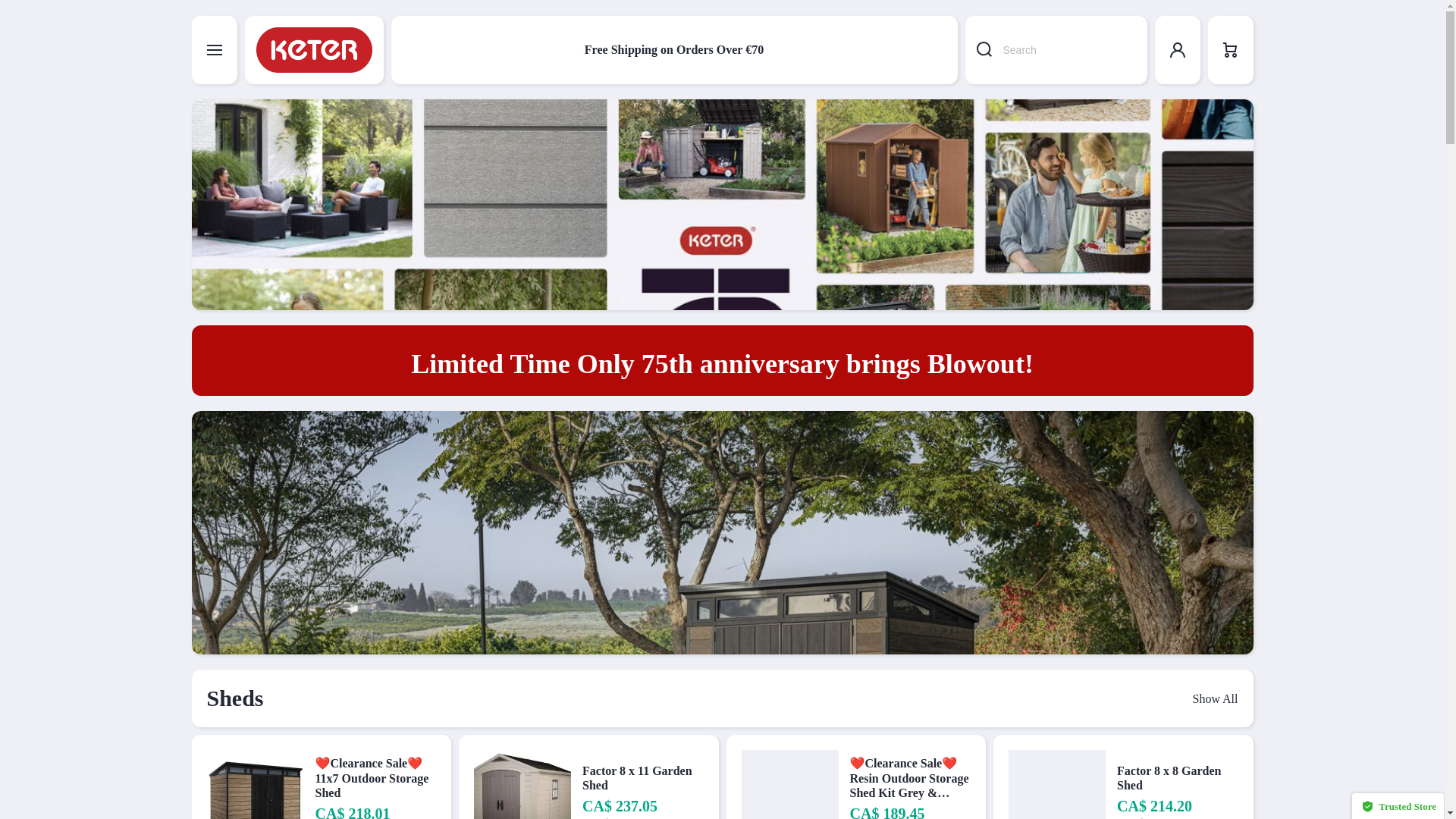 website screenshot of https://ketereu.shop/