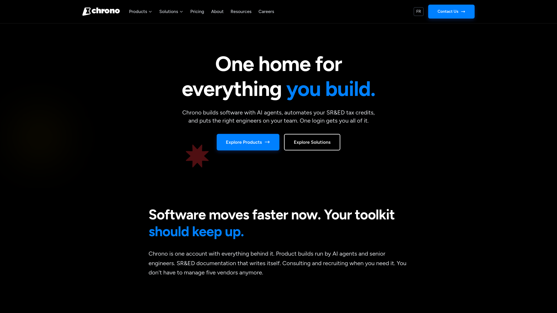 website screenshot of https://chronodevelopment.com/
