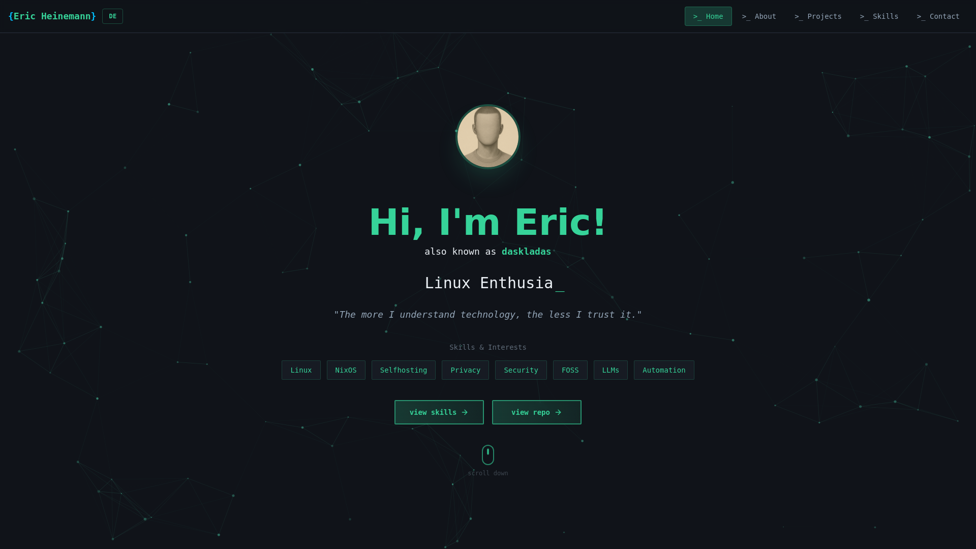 website screenshot of https://daskladas.de/