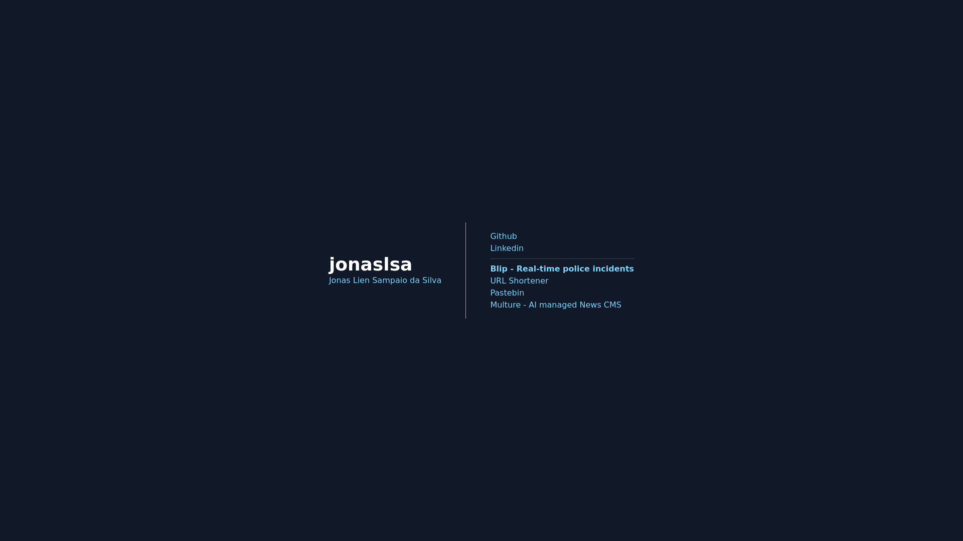 website screenshot of https://JoNASlsa.com