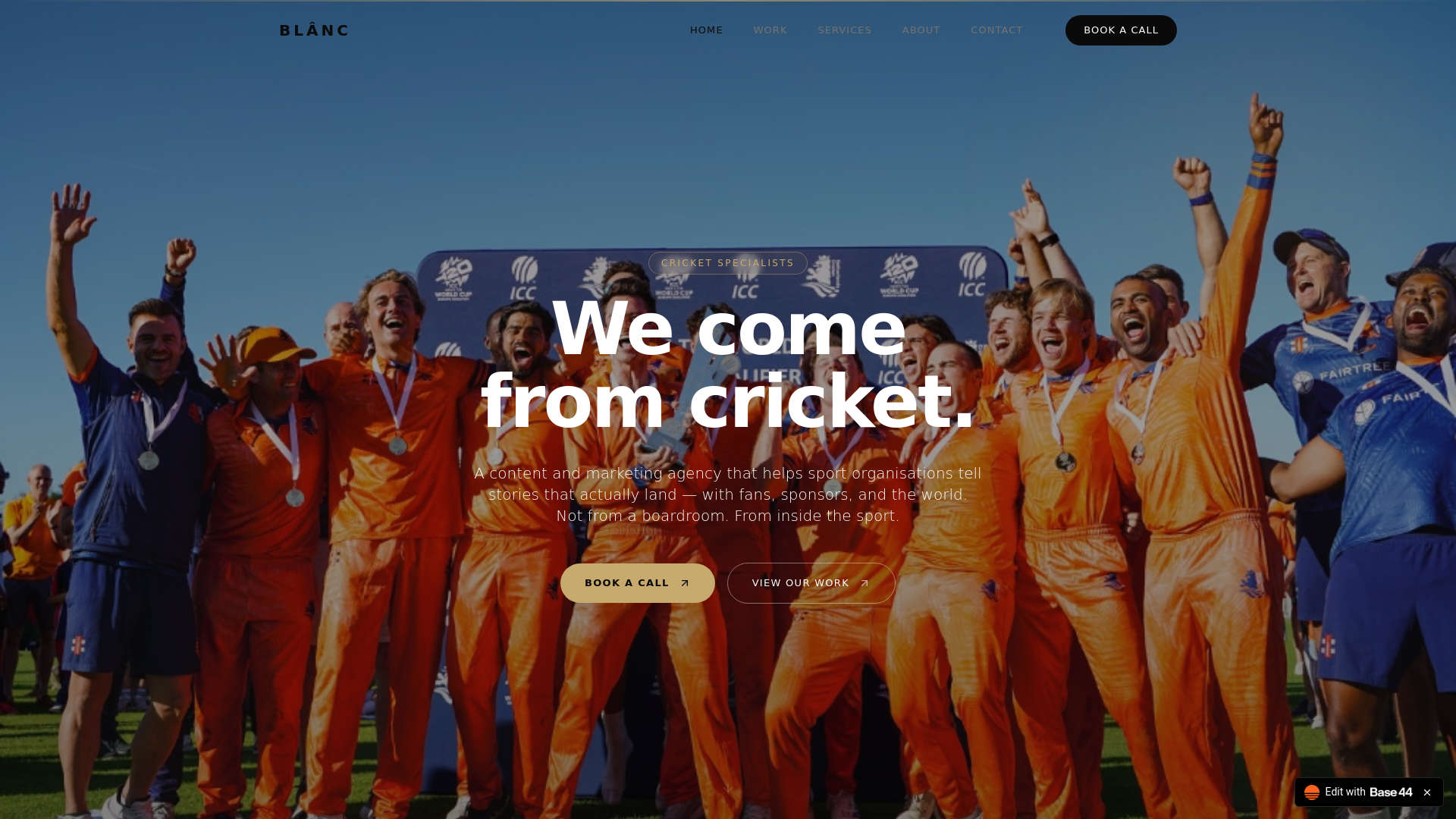 website screenshot of https://blancbureau.com/