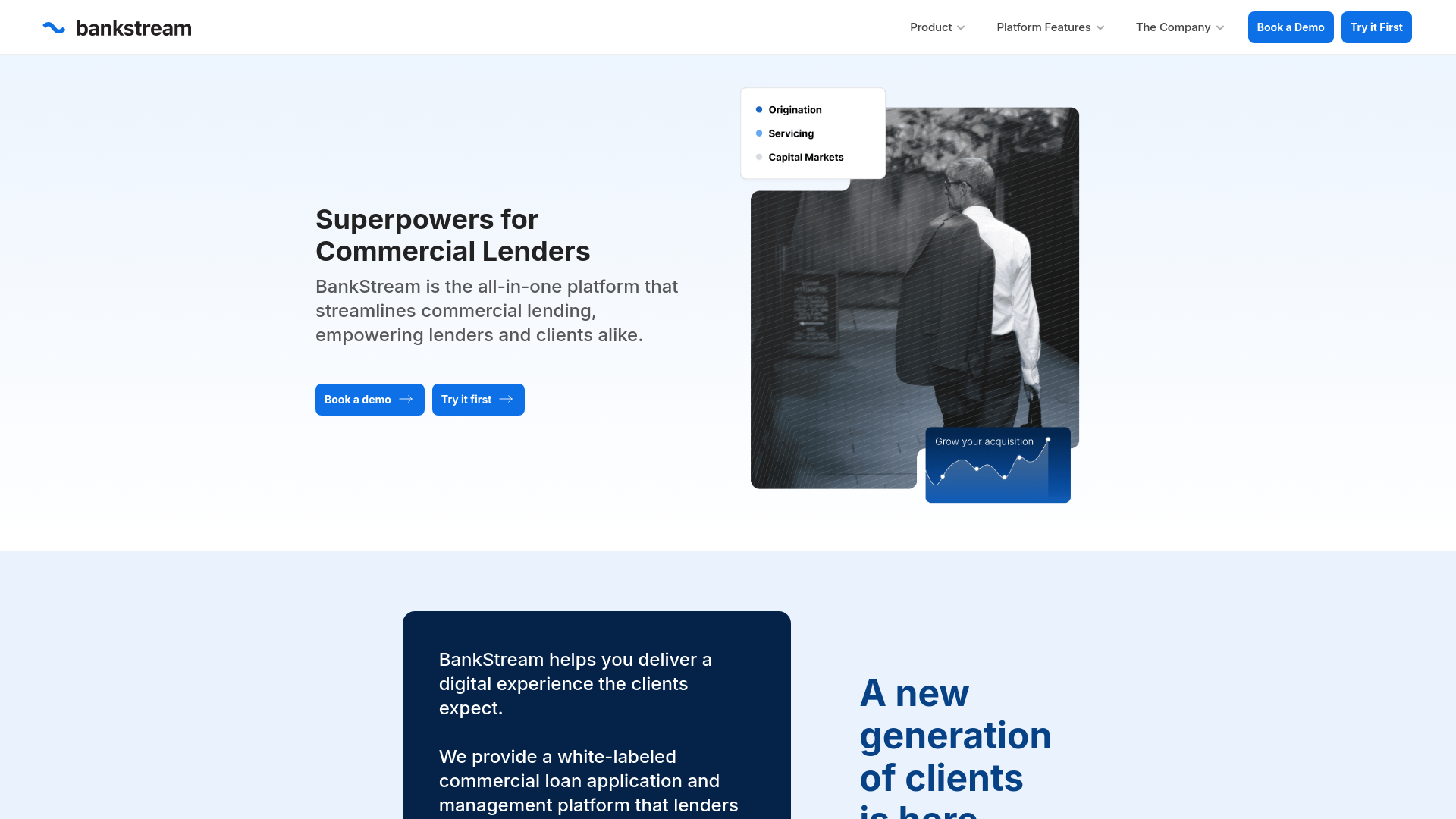 website screenshot of https://bankstream-site.pages.dev/