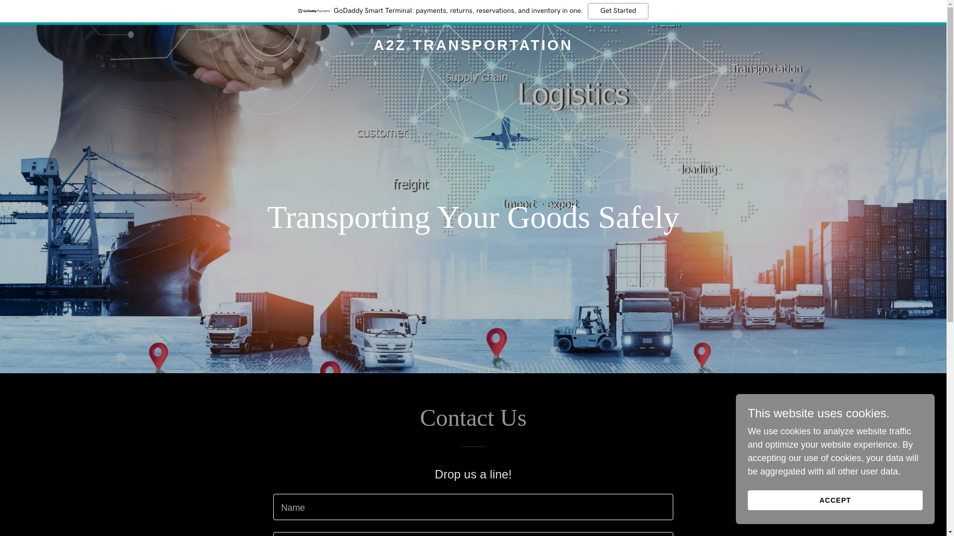 website screenshot of https://a2ztransportations.online/