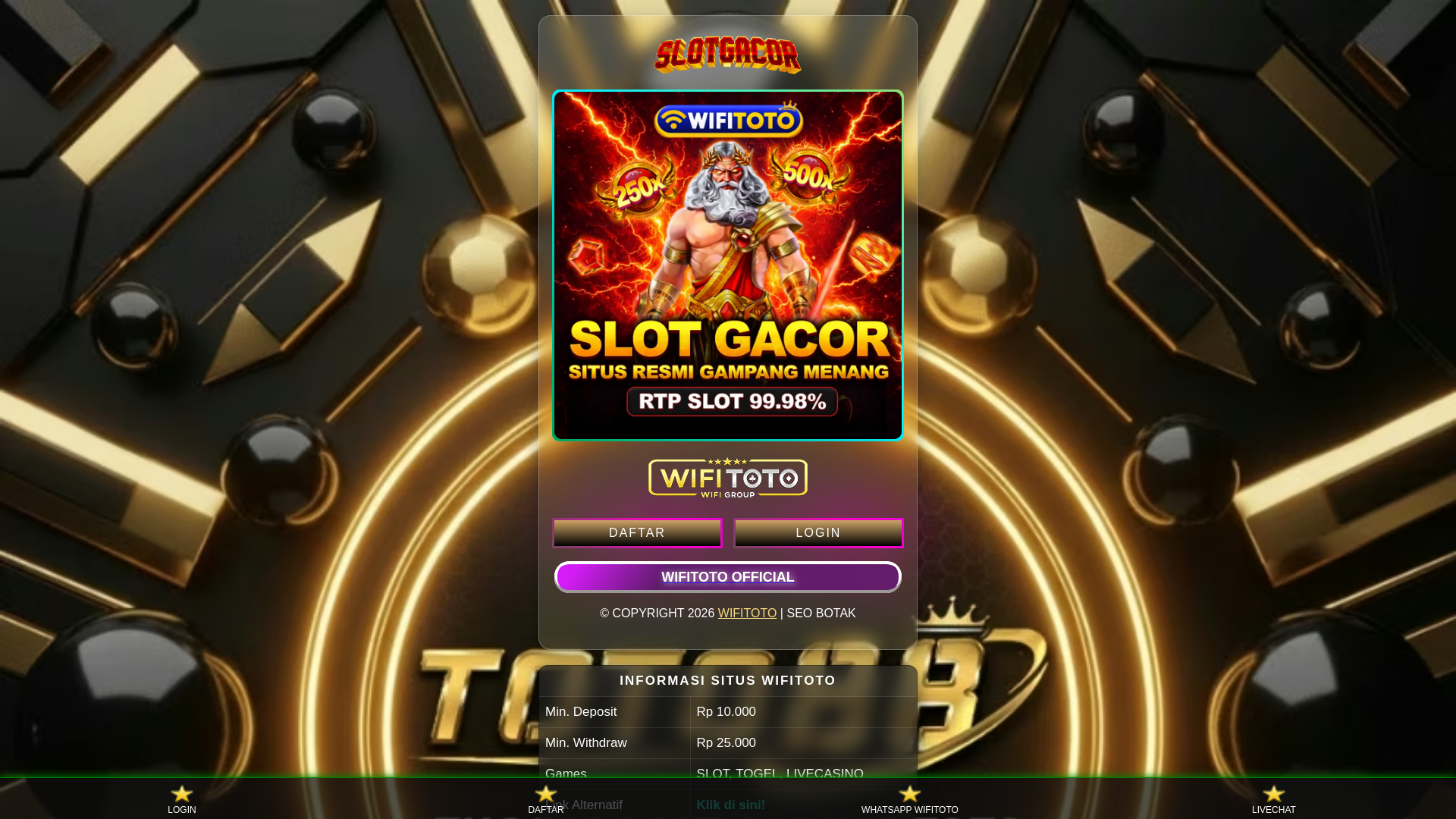 website screenshot of https://uga-satu.pages.dev/