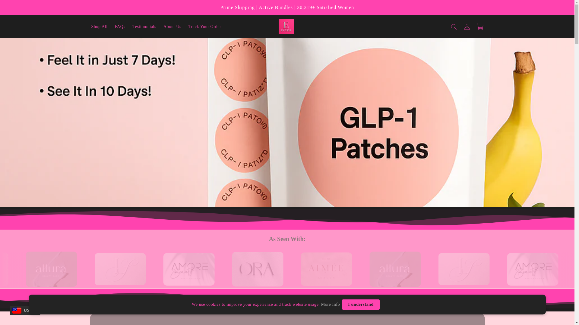 website screenshot of https://evessa.store/