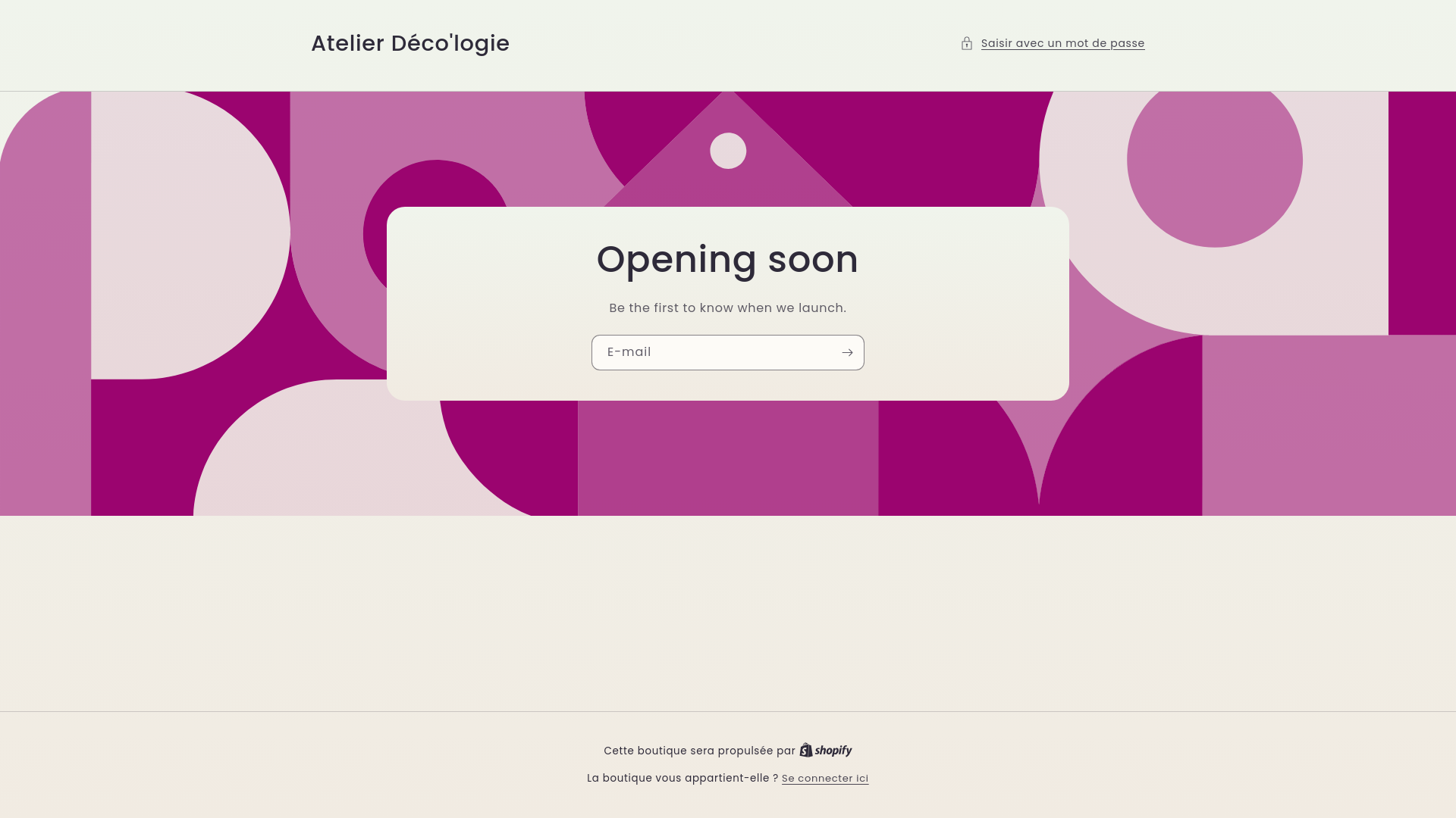 website screenshot of https://atelierdecologie.com/