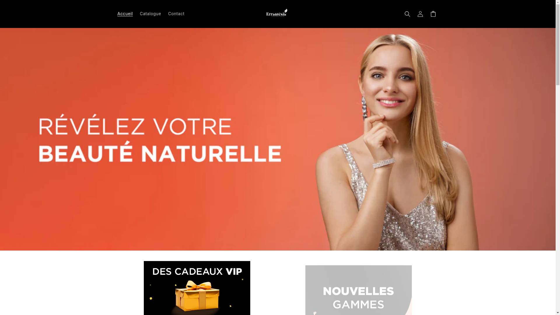 website screenshot of https://errantesia.fr/