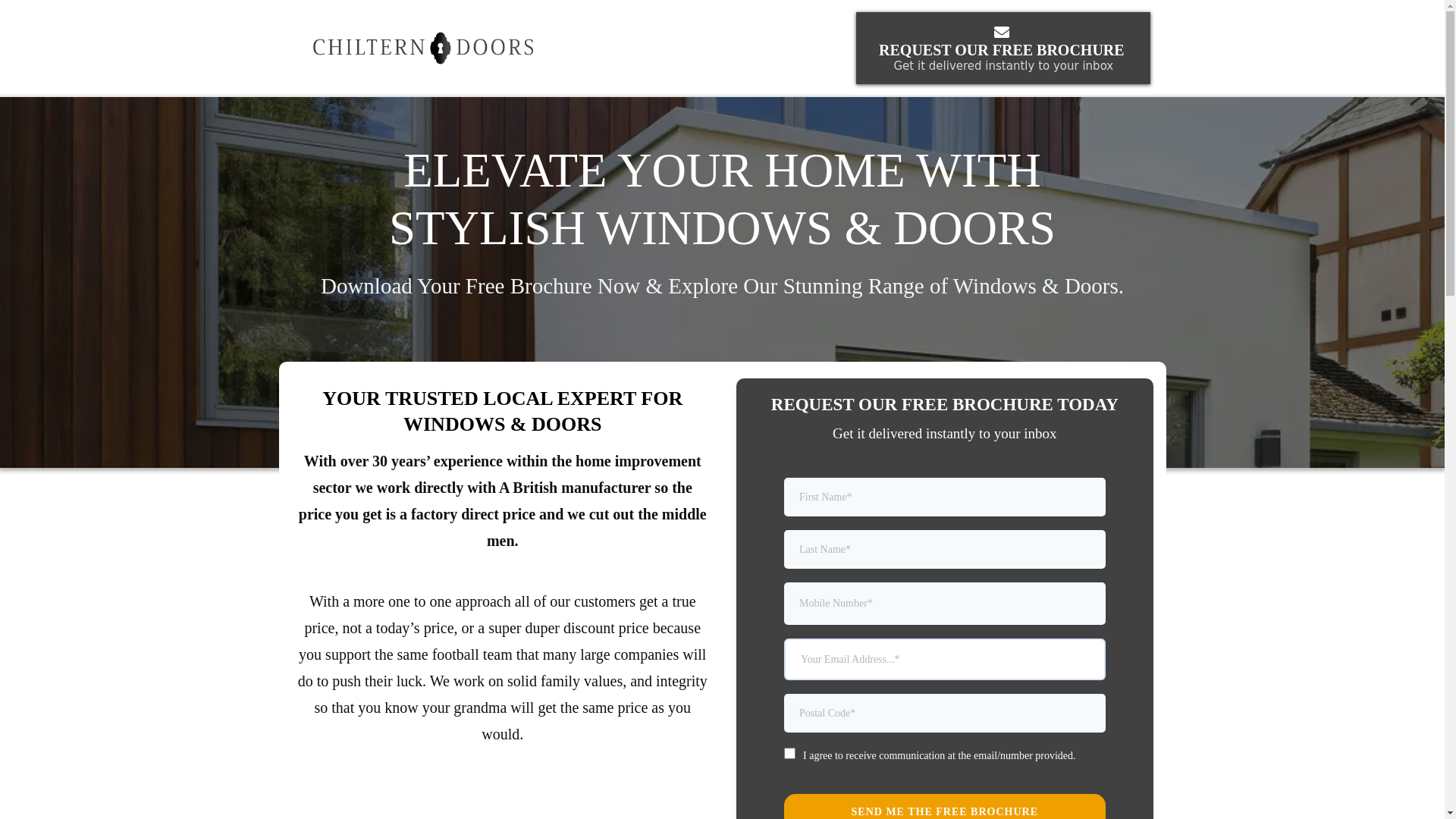 website screenshot of https://chilterndoors.uk/