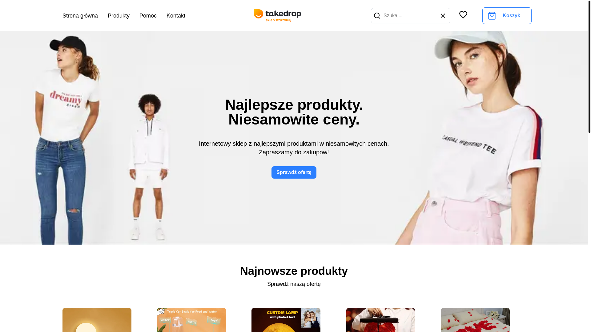 website screenshot of https://cackownia.pl/