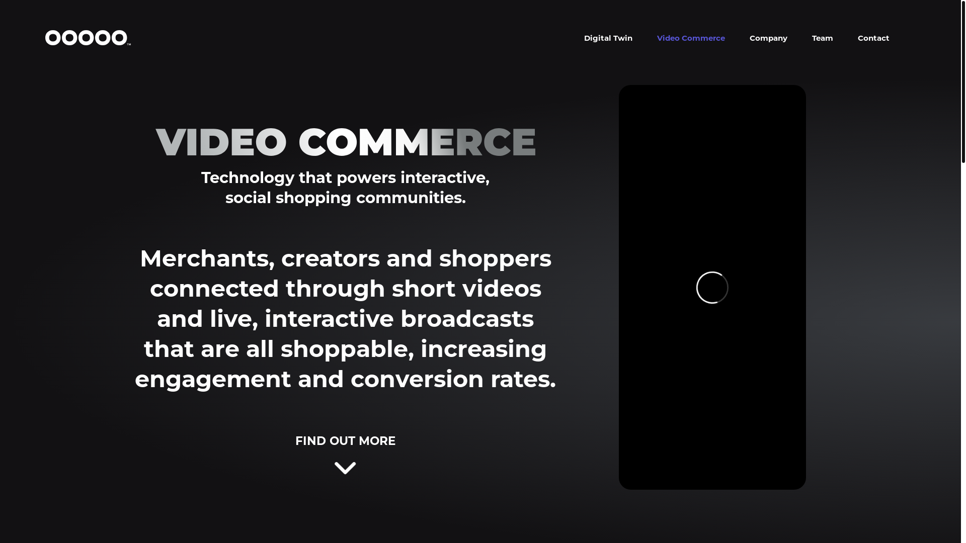 website screenshot of https://ooooo.com/