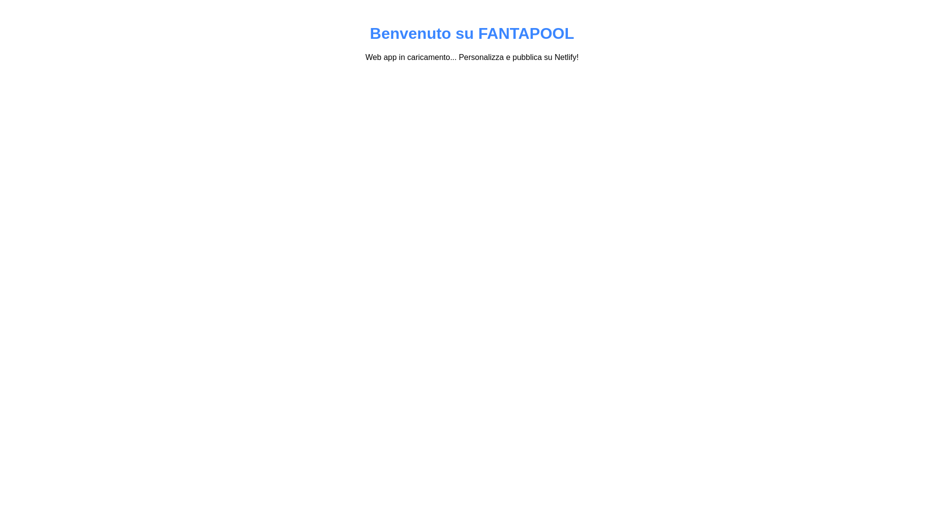 website screenshot of https://fantapool.com/