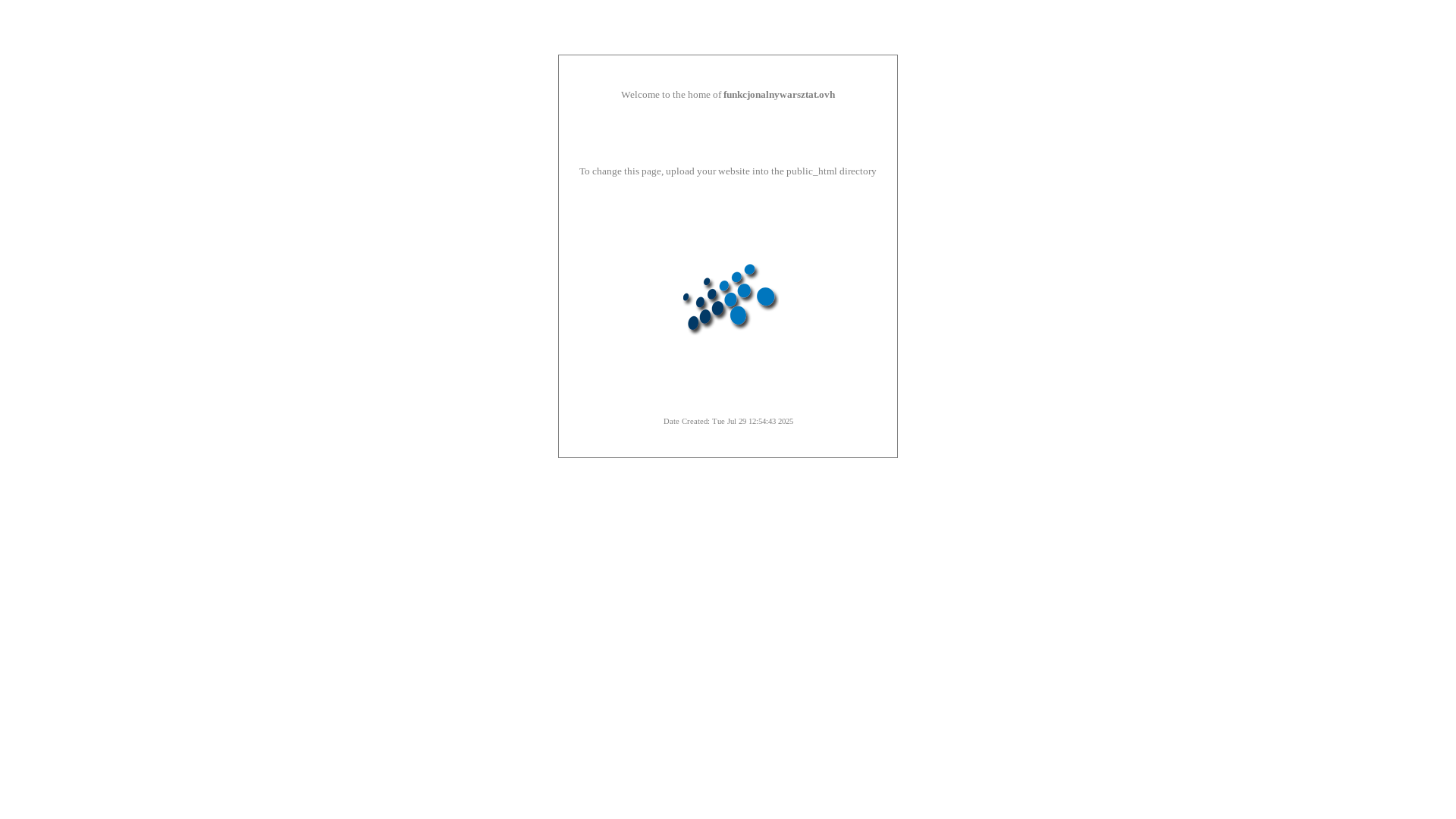 website screenshot of https://funkcjonalnywarsztat.ovh/