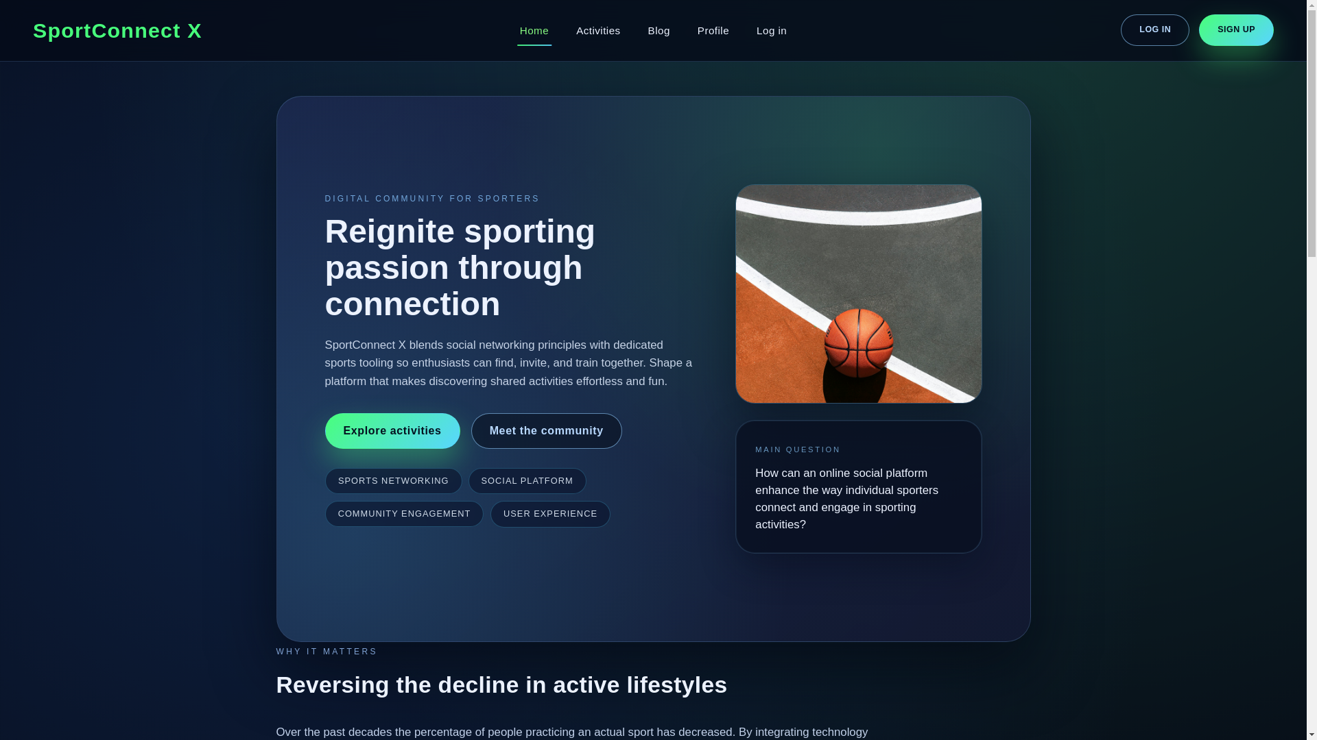 website screenshot of https://sportconnectx.com/