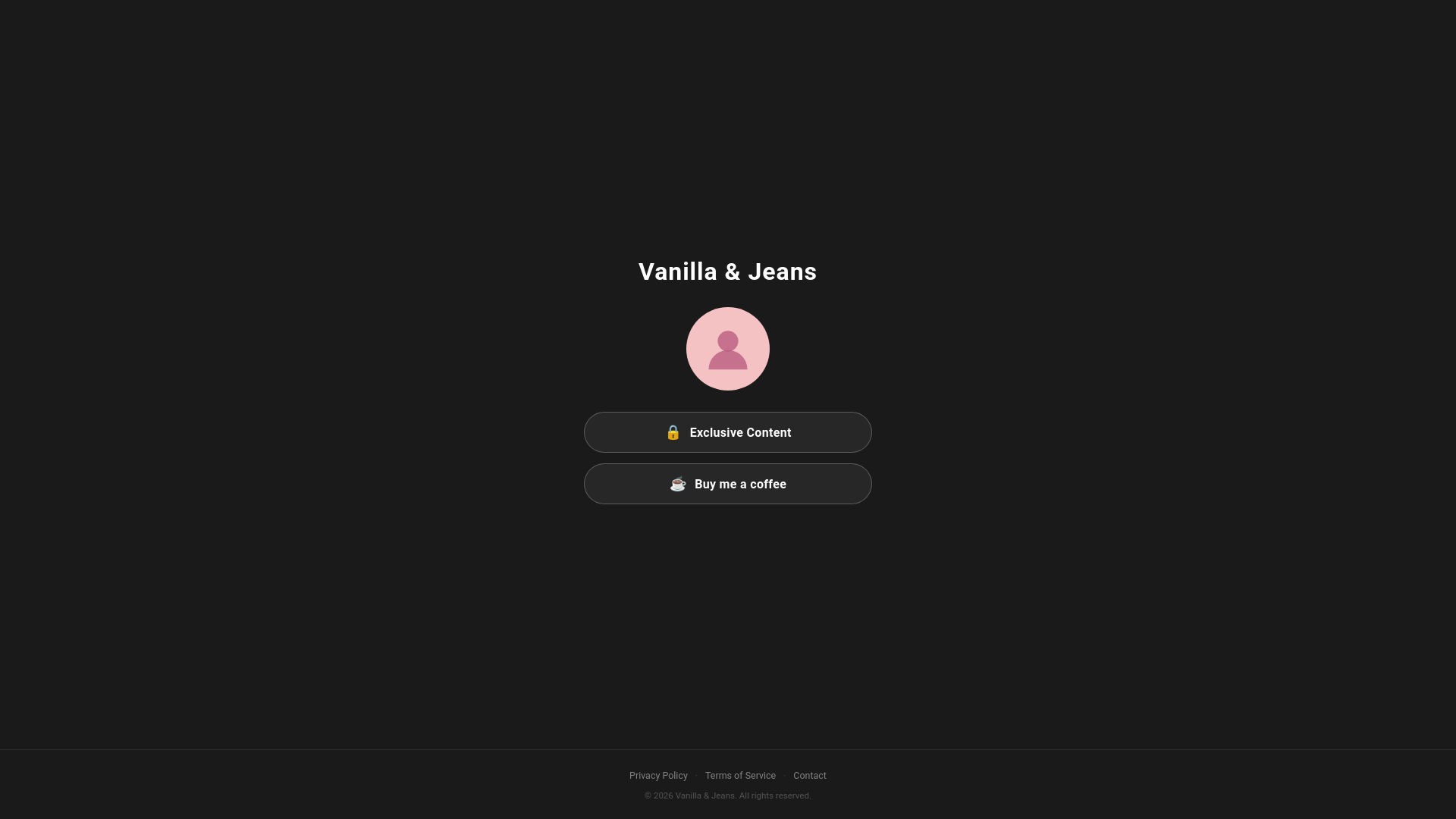 website screenshot of https://vanillajeans.pages.dev/