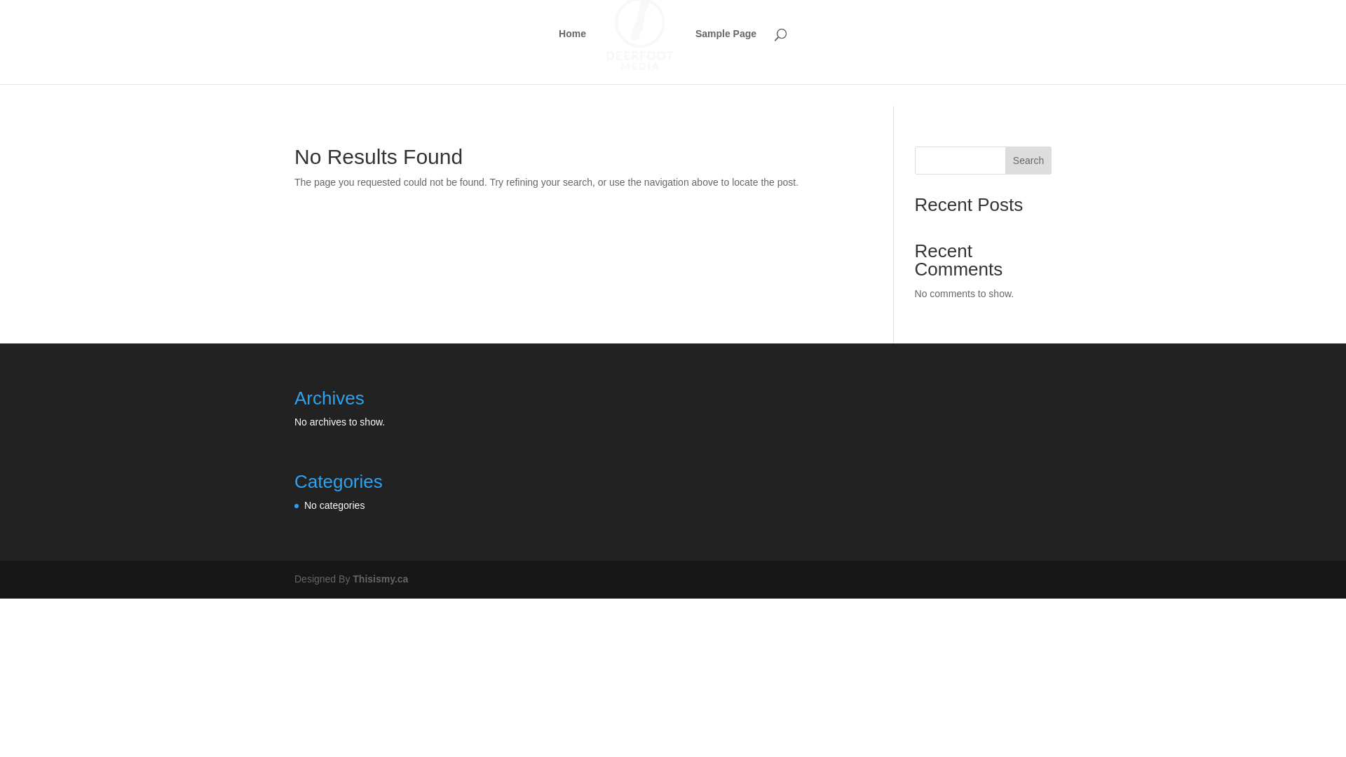 website screenshot of https://deerfootmedia.ca/