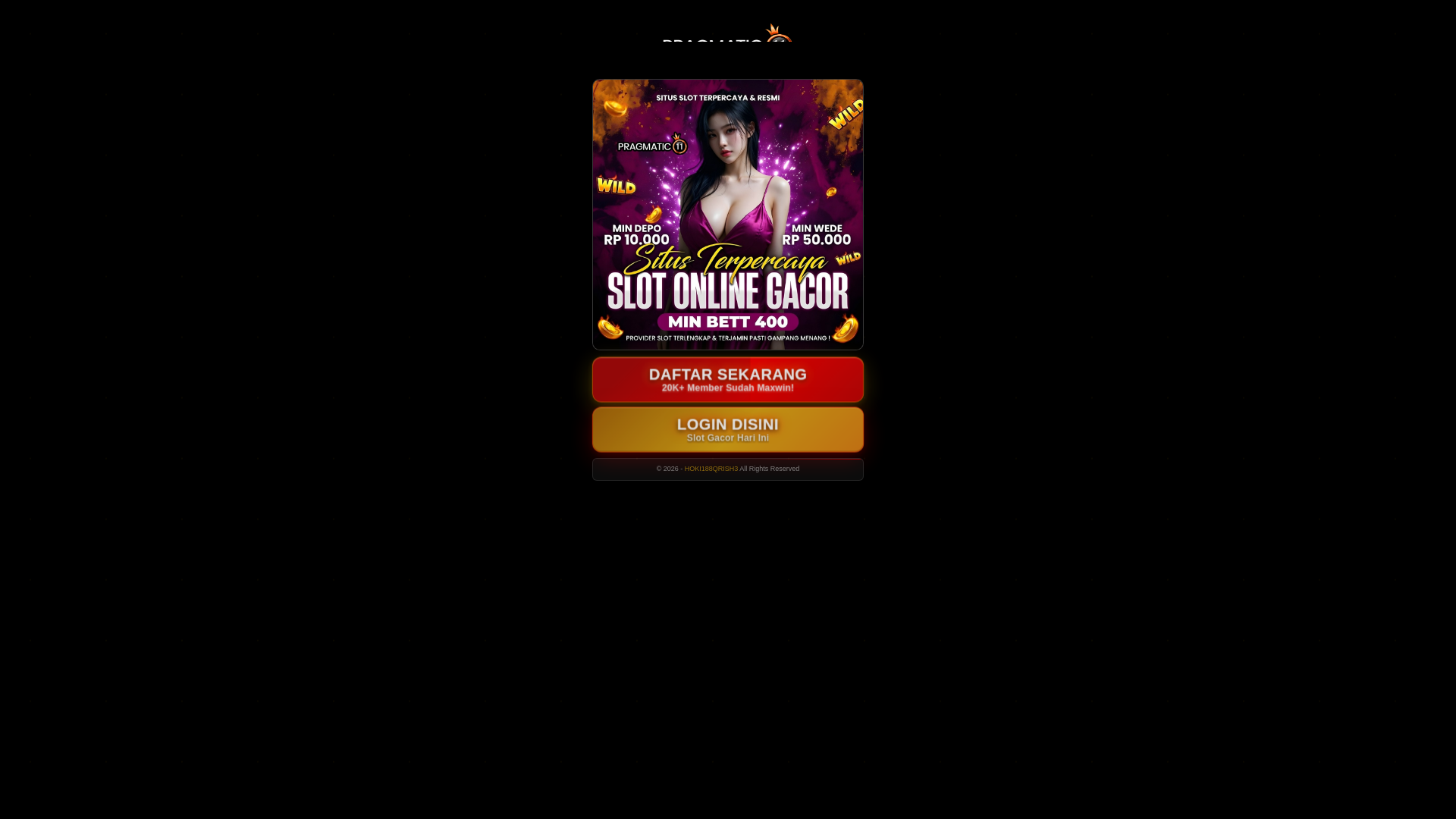 website screenshot of https://hoki188qrish3.sbs/