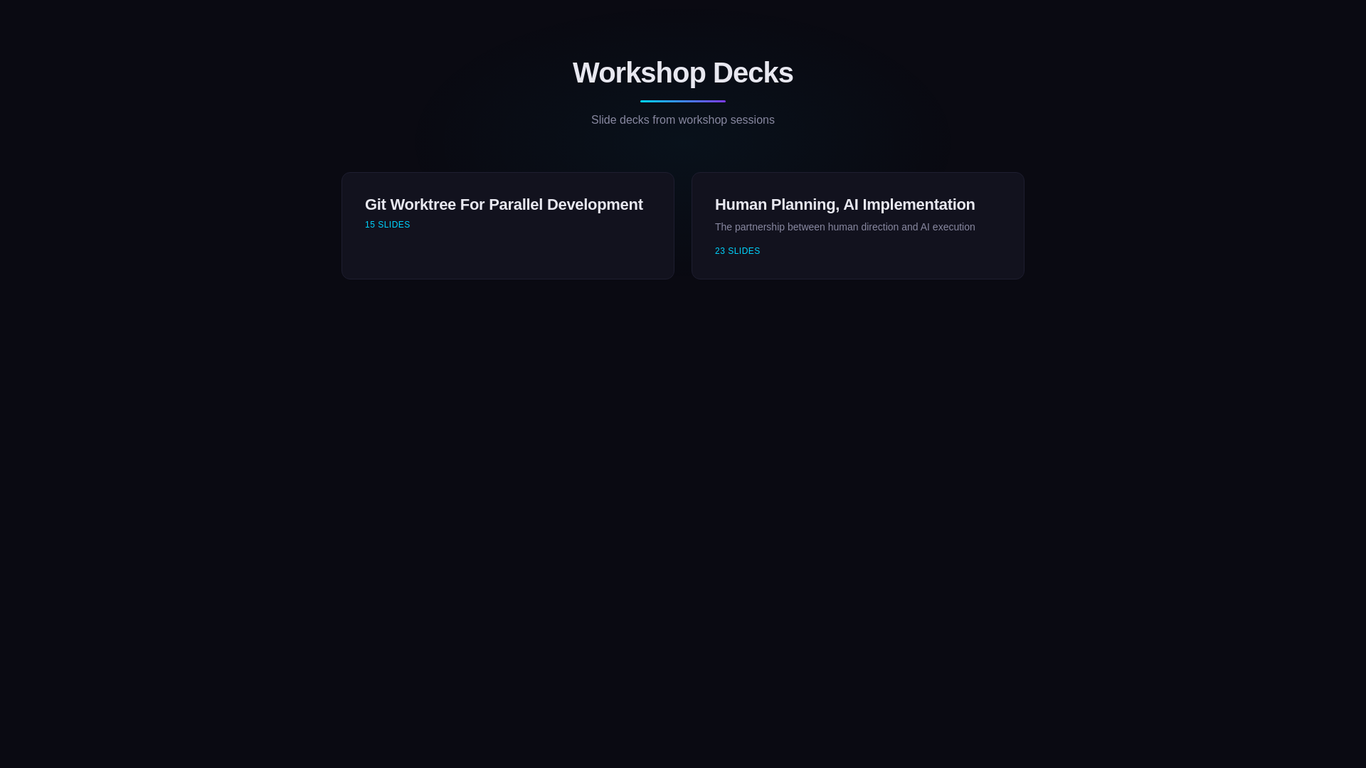 website screenshot of https://workshop-decks.pages.dev/