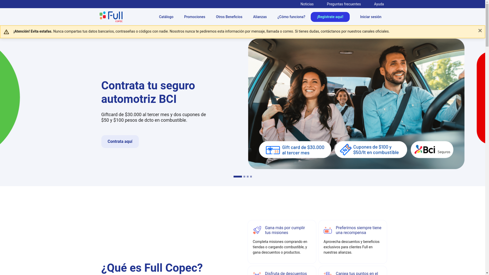 website screenshot of https://fullcopecpoints.vip/