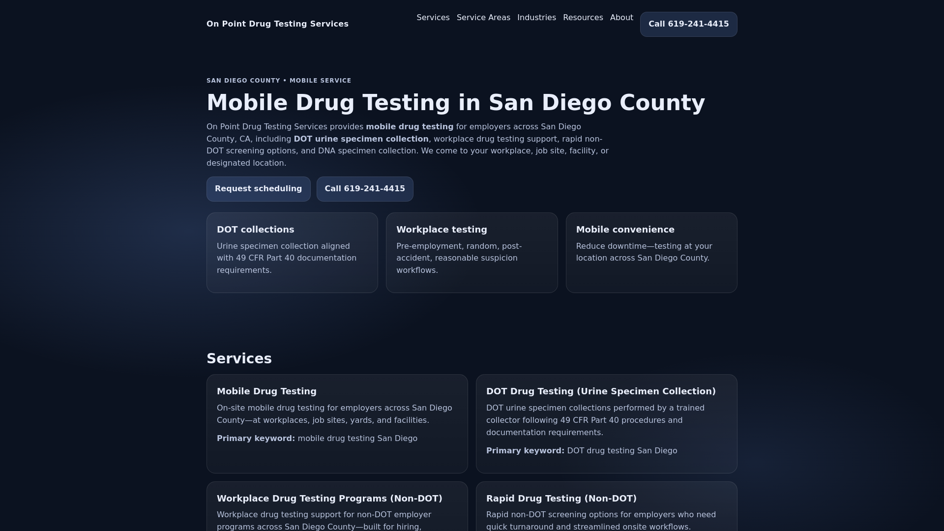 website screenshot of https://onpointdrug.pages.dev/