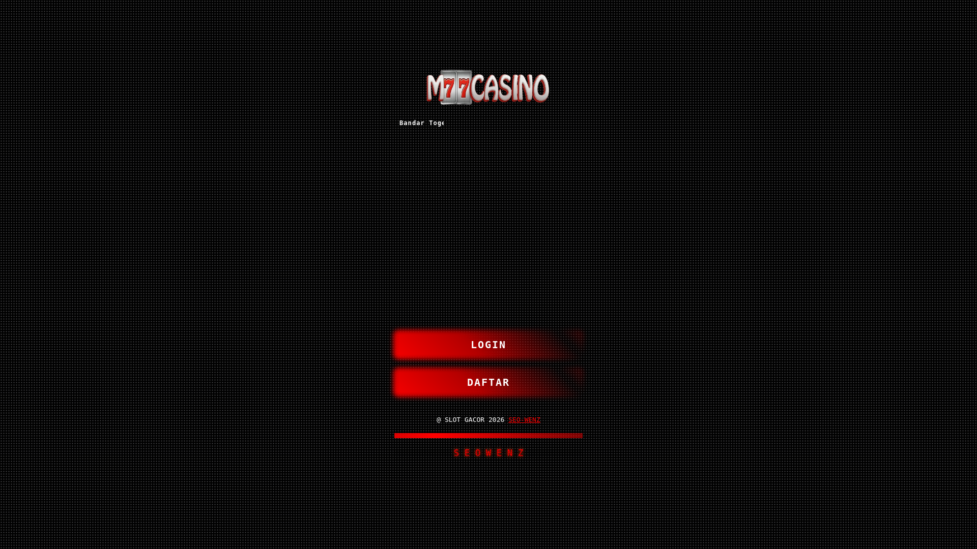 website screenshot of https://m77casino-slot-resmi.pages.dev/