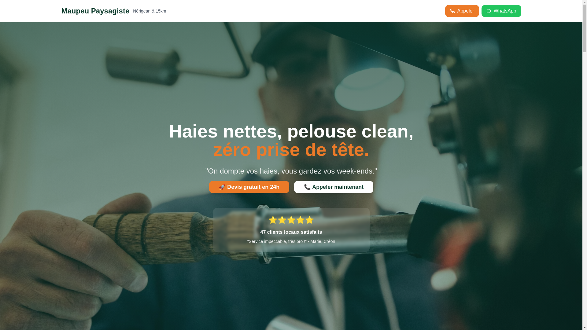 website screenshot of https://commandomaupeu.com/