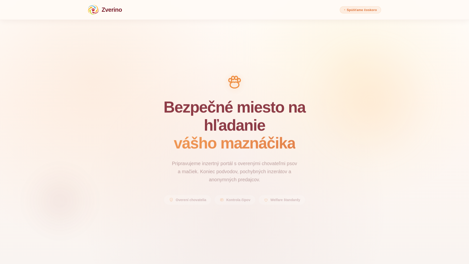 website screenshot of https://zverino-sk-bml.pages.dev/