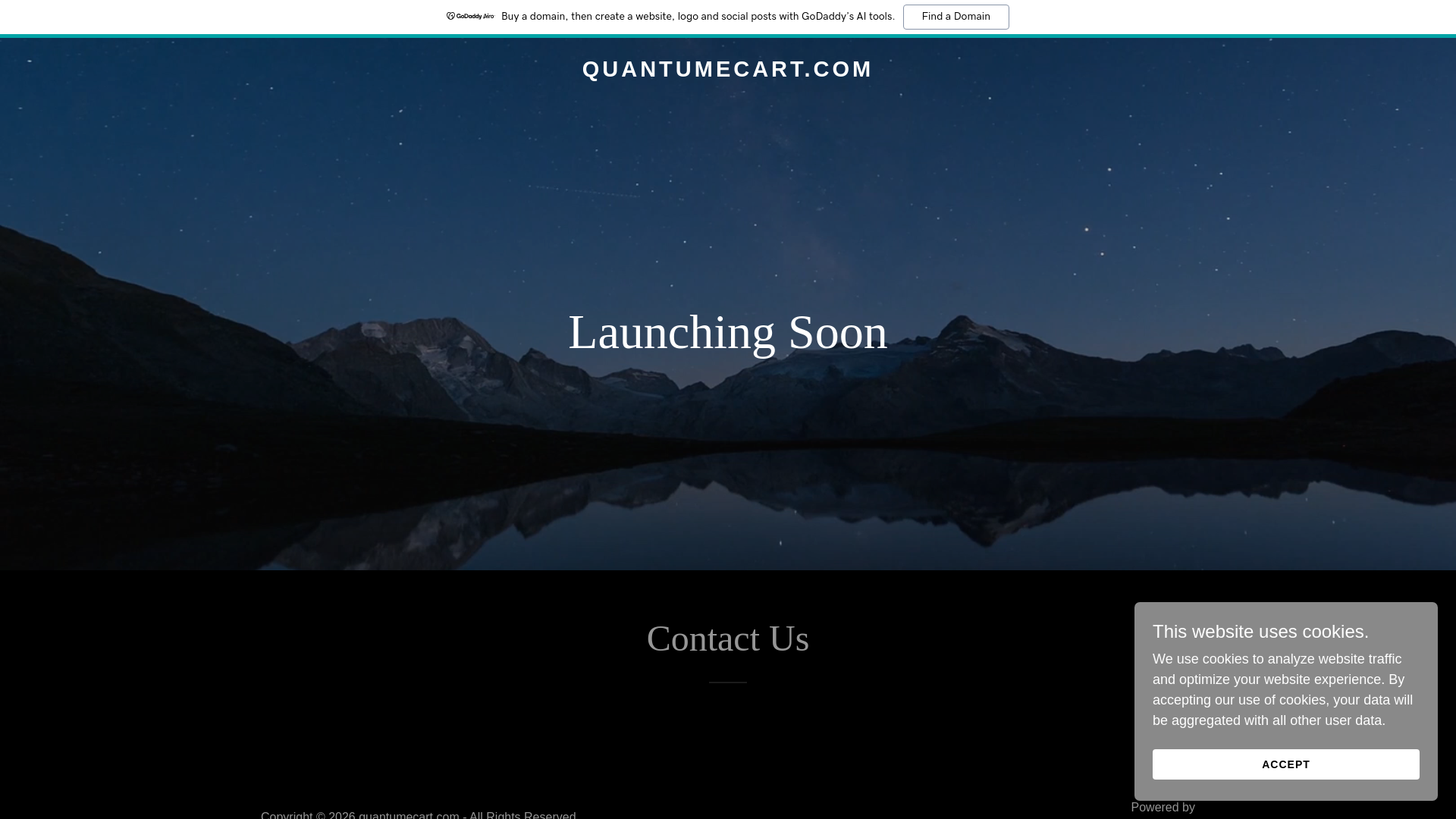 website screenshot of https://quantumecart.com/