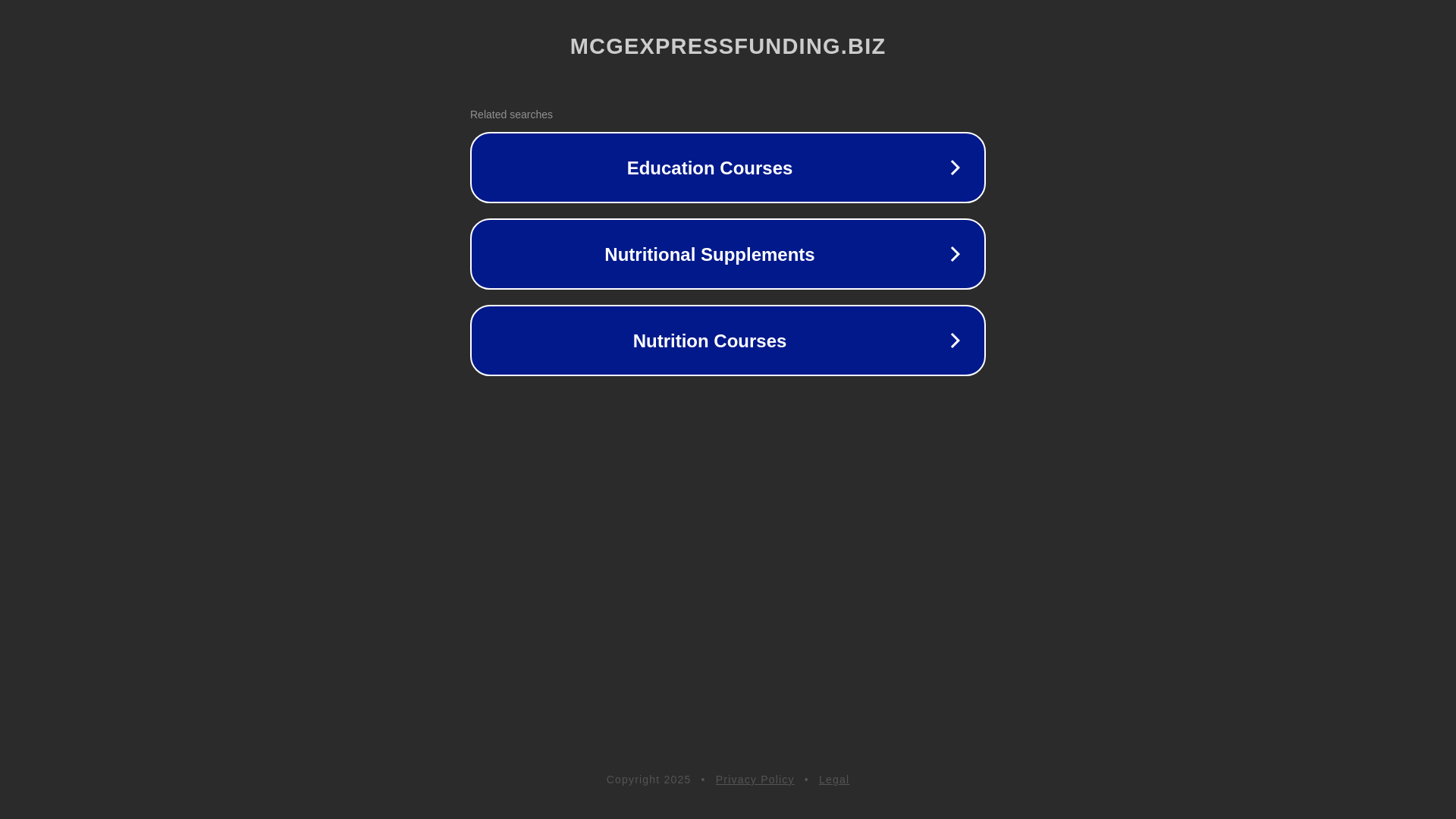 website screenshot of https://mcgexpressfunding.biz/