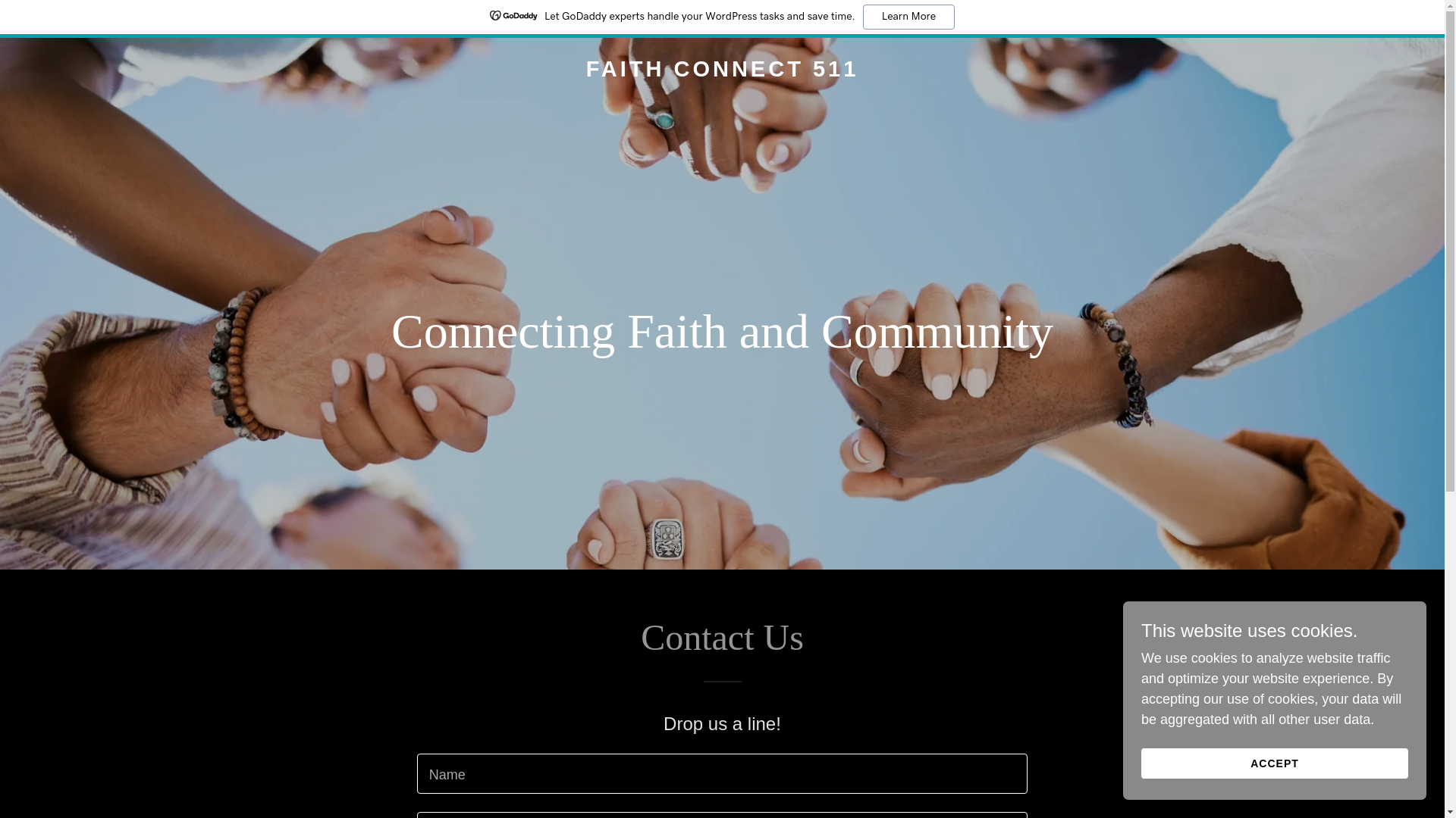 website screenshot of https://faithconnect511.org/