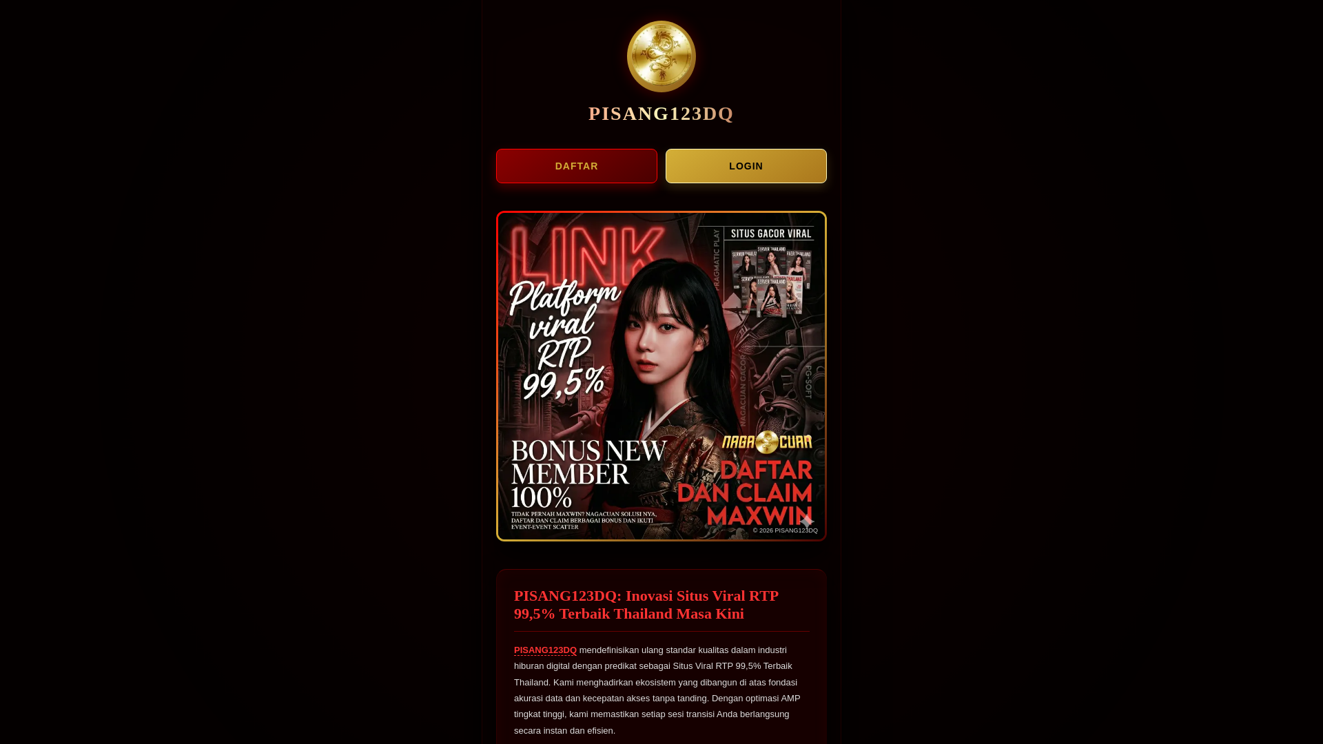 website screenshot of https://pisang123dq.pages.dev/