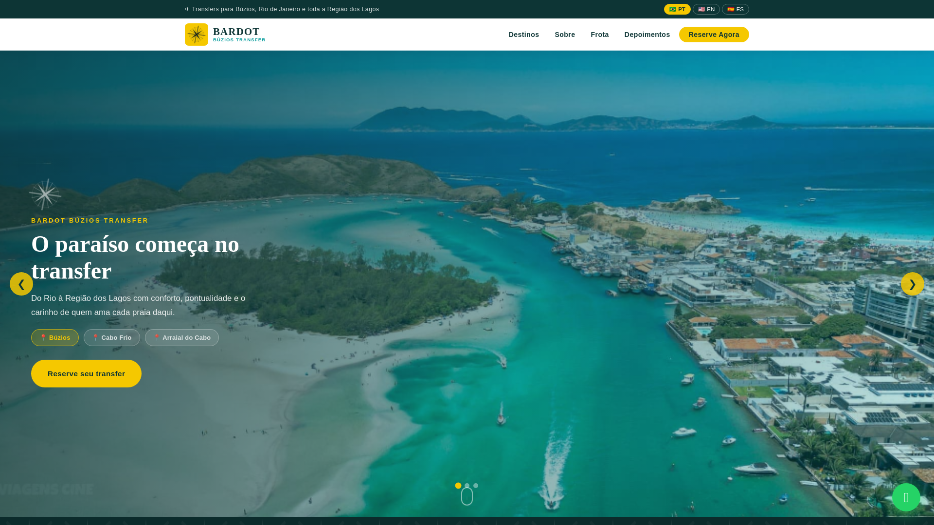 website screenshot of https://bardotriobuziostransfer.com/