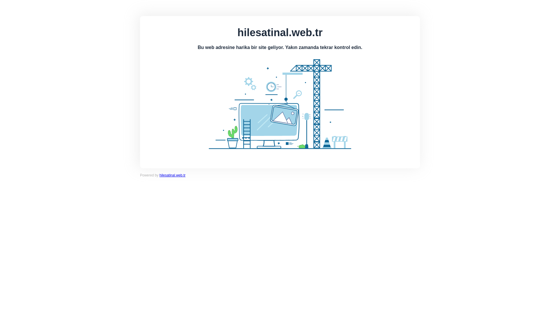 website screenshot of https://hilesatinal.web.tr/