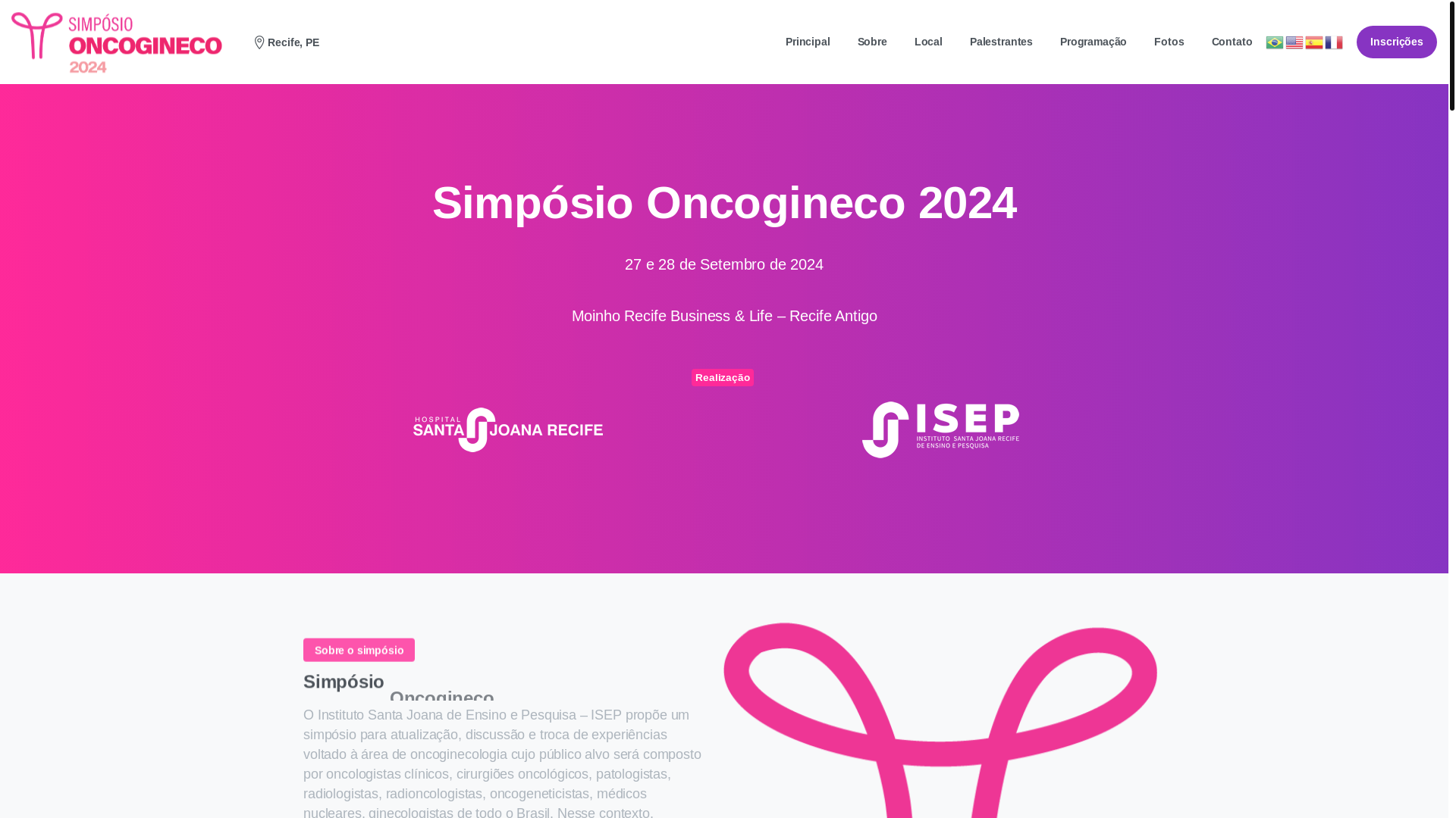 website screenshot of https://mamaginecorecife.com.br/