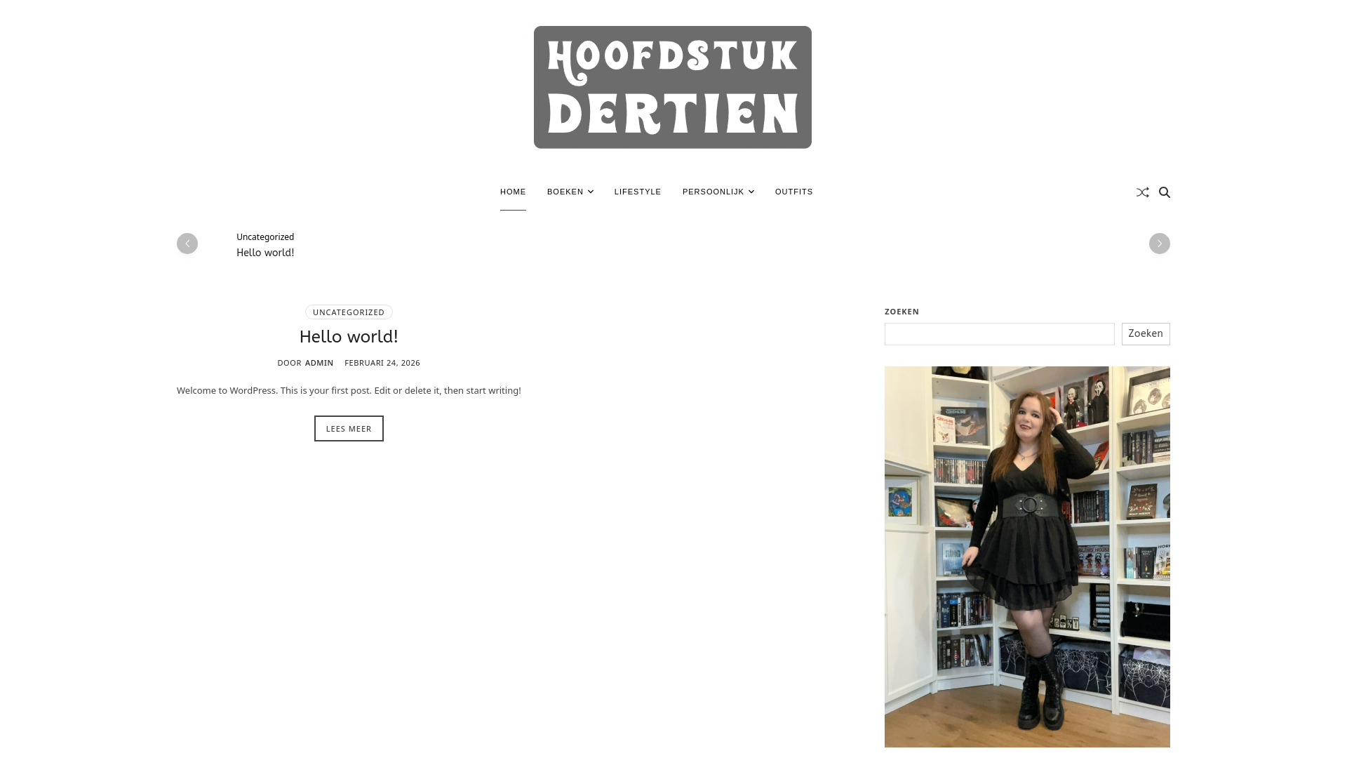 website screenshot of https://hoofdstukdertien.nl/
