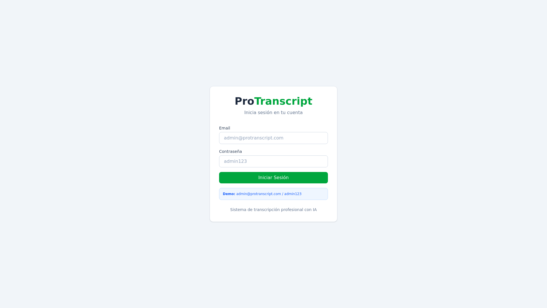 website screenshot of https://protranscript-web-dev.pages.dev/