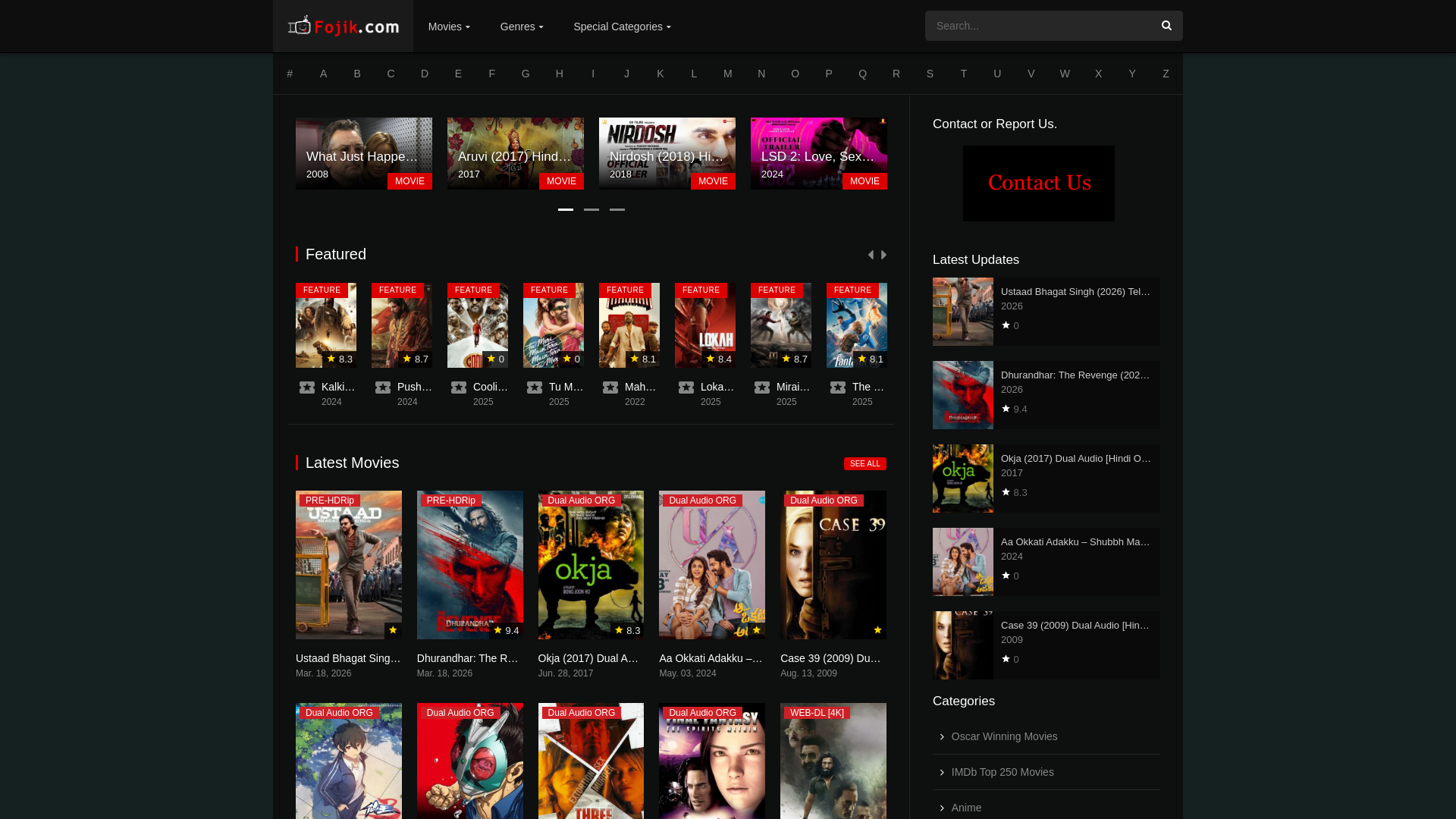 website screenshot of https://freefunz.com