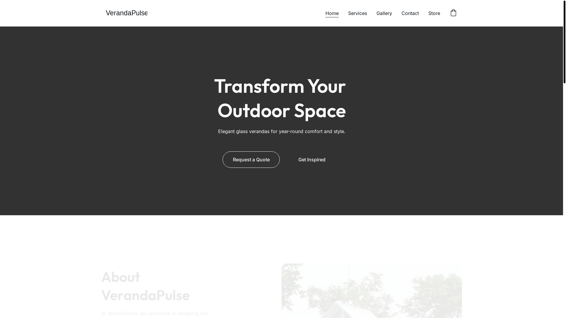 website screenshot of https://verandapulse.com/