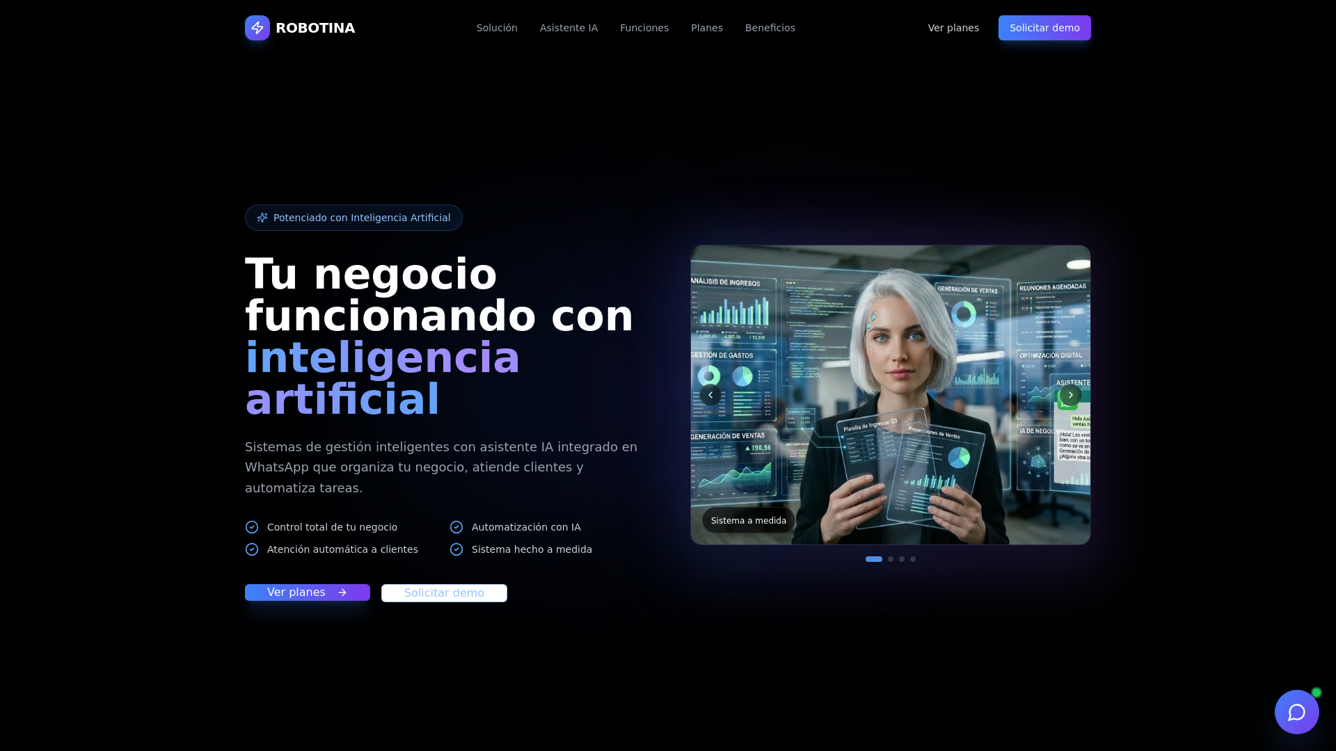 website screenshot of https://robotinasystem.com/