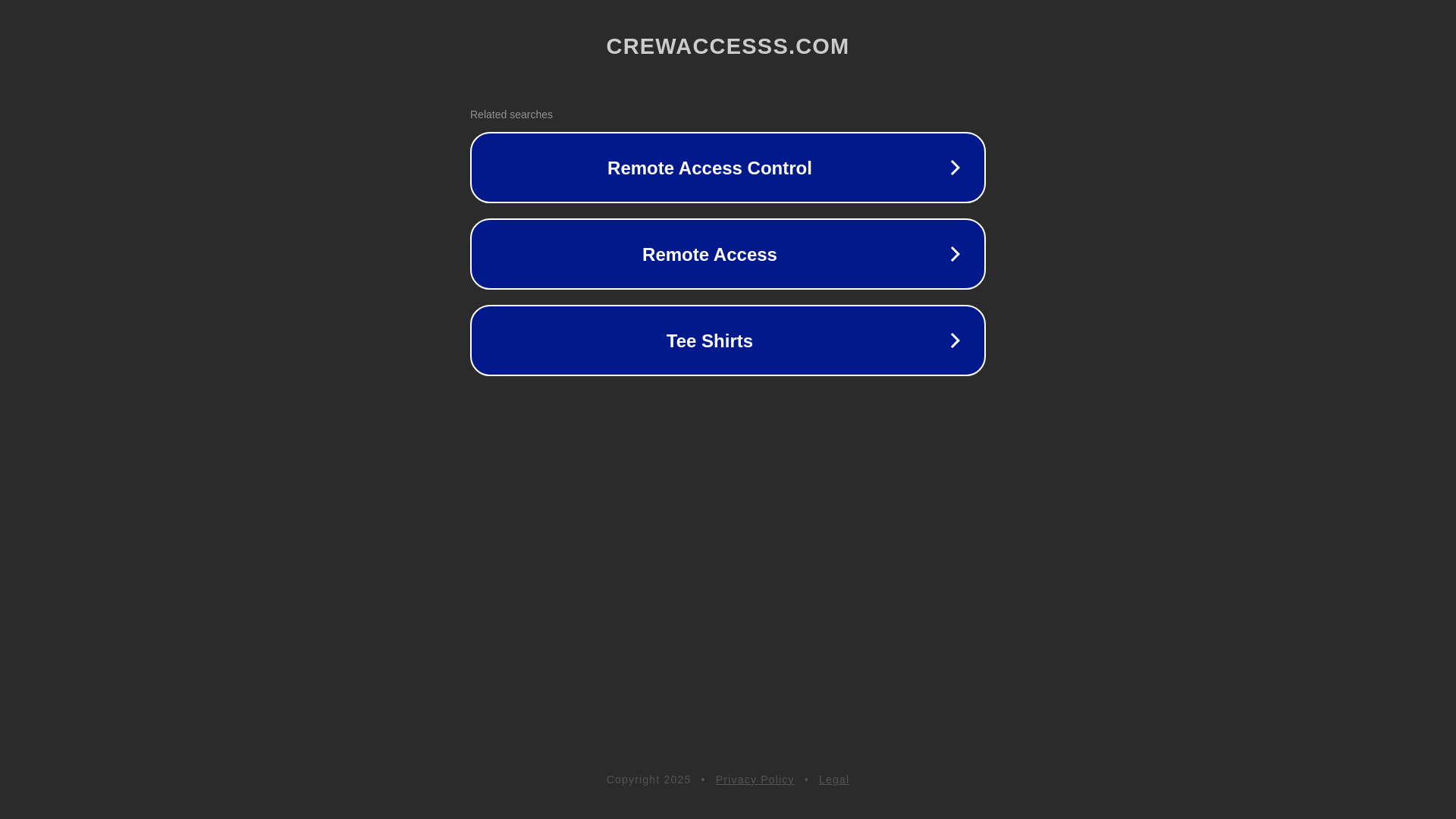 website screenshot of https://crewaccesss.com/