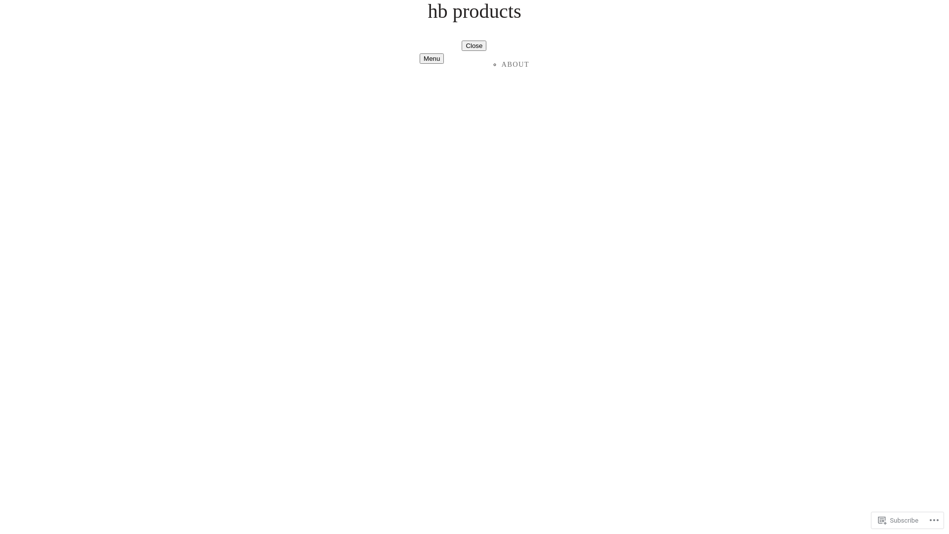 website screenshot of https://hbproducts.blog/