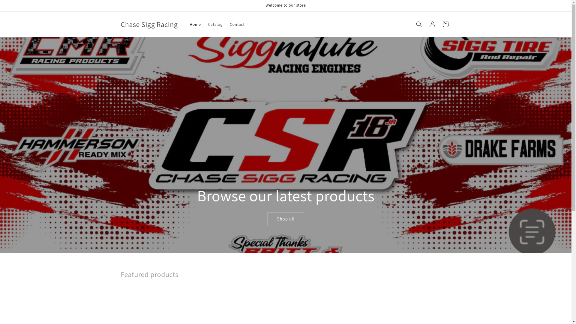 website screenshot of https://chasesiggracing.com/