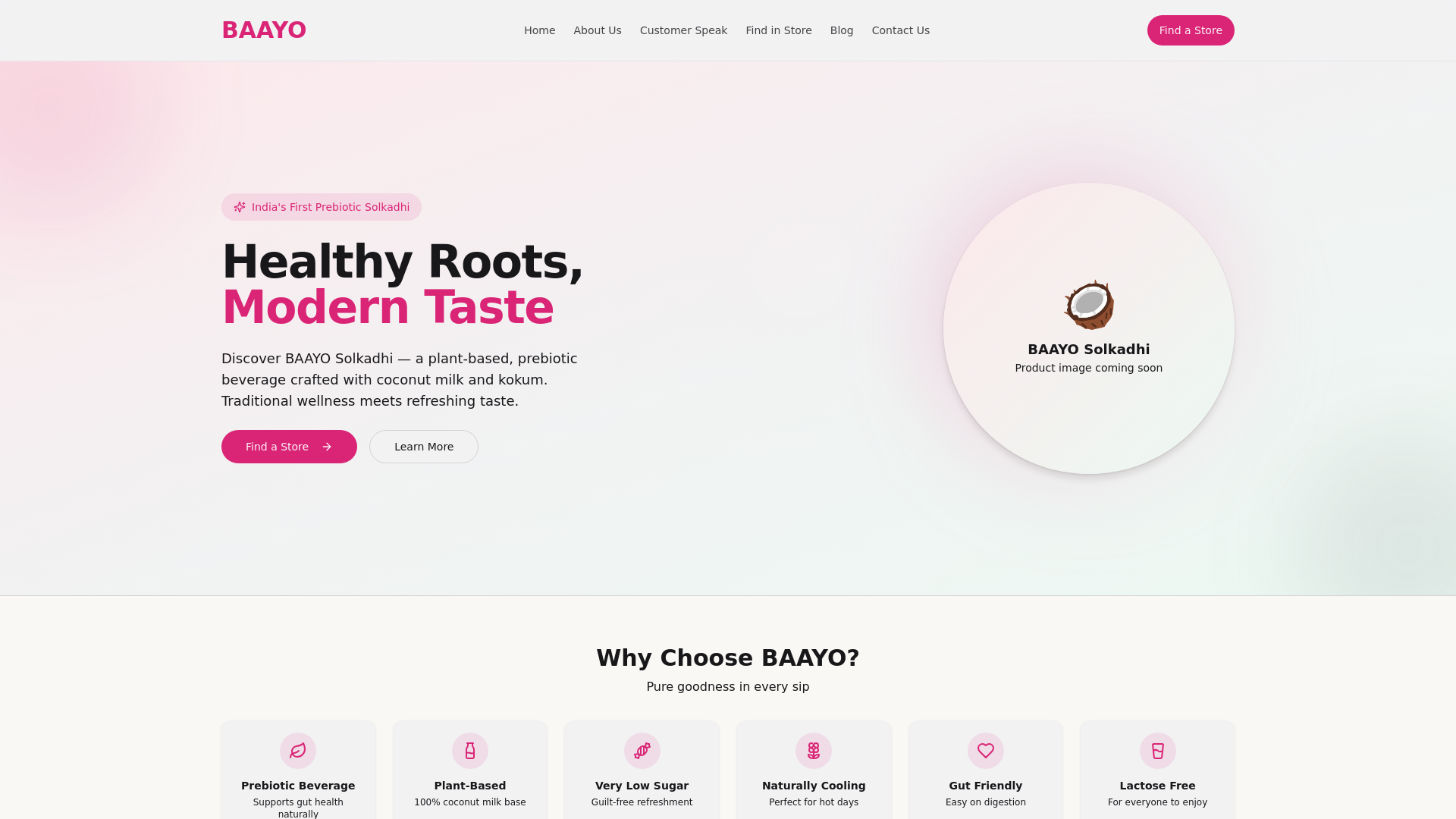 website screenshot of https://baayo.pages.dev/